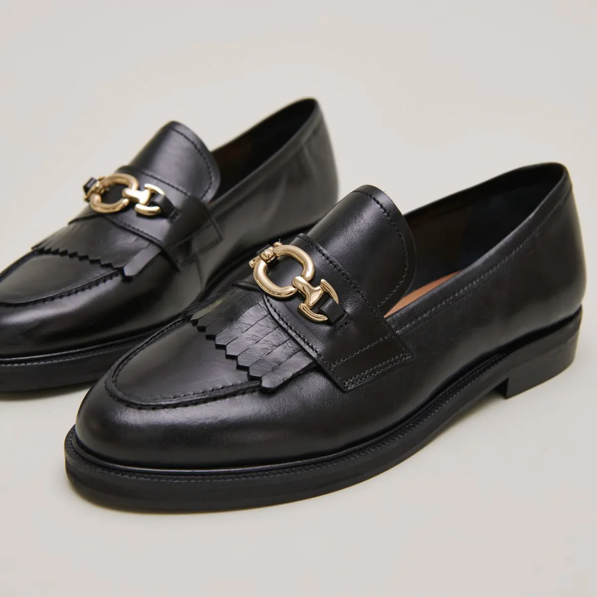 Mocassins Delphes Cuir Noir - Image 5