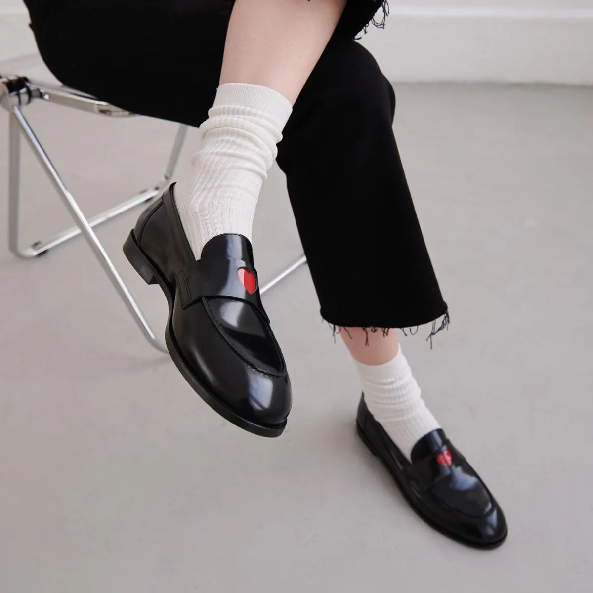 Mocassins Donjuan Cuir Glace Noir - Image 2