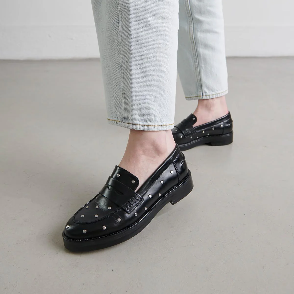 Mocassins Mirnou Cuir Noir
