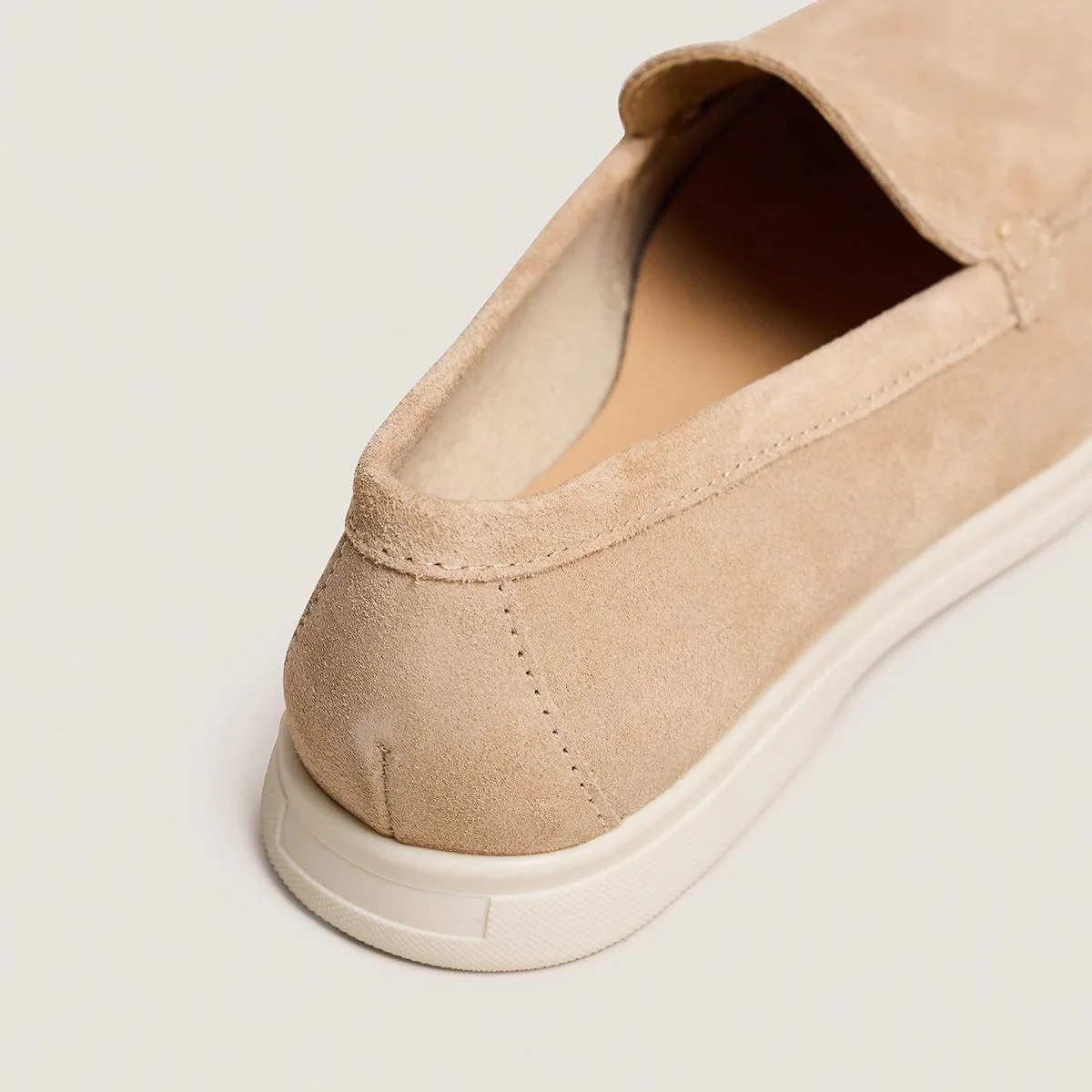 Women's Moccasins Split Leather Premium Soft - Ivory Ivoire - Image 4