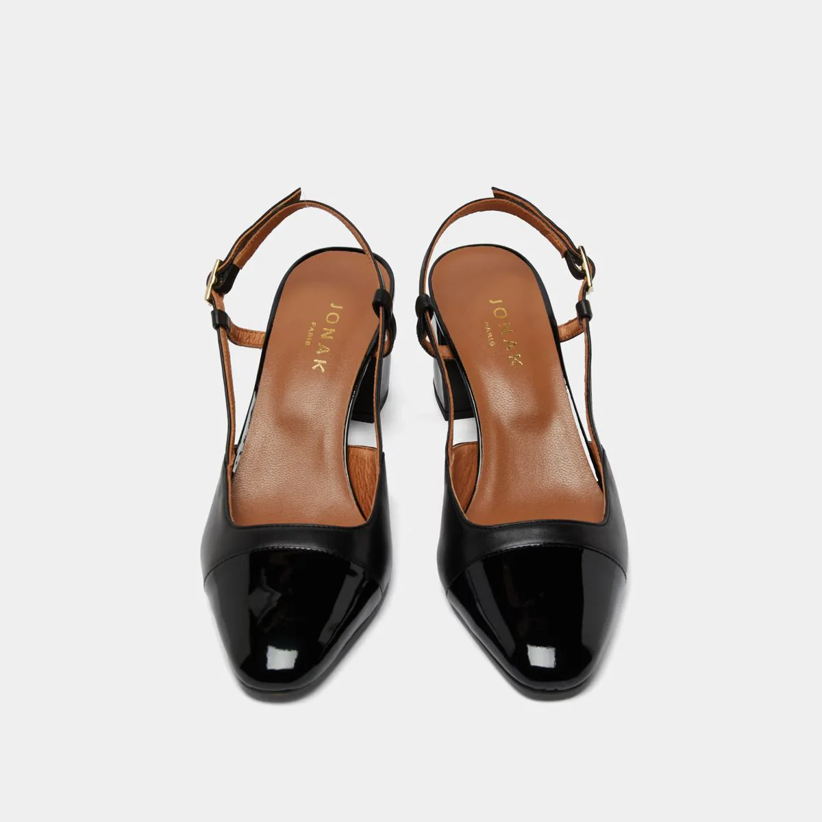 Salomes/babies Dhapop Vernis/cuir Noir-noir - Image 7