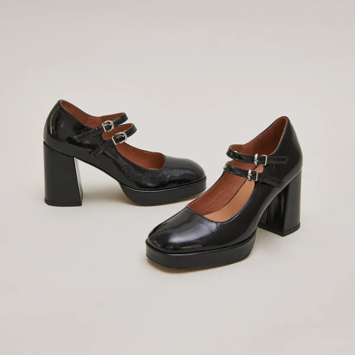 Salomes/babies Verite Vernis Plisse Noir - Image 3