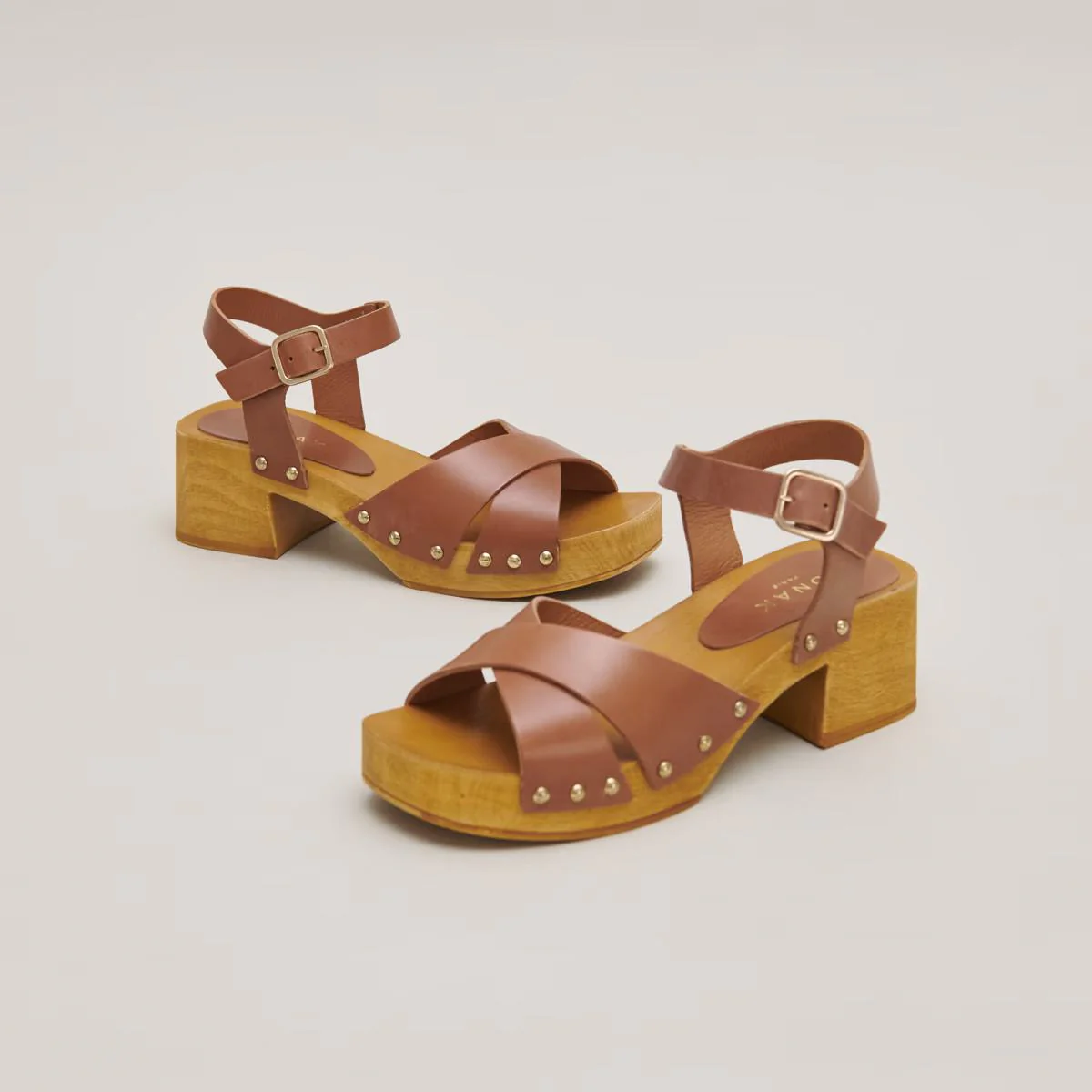 Sandal Mae Bis Cuir Cognac - Image 3