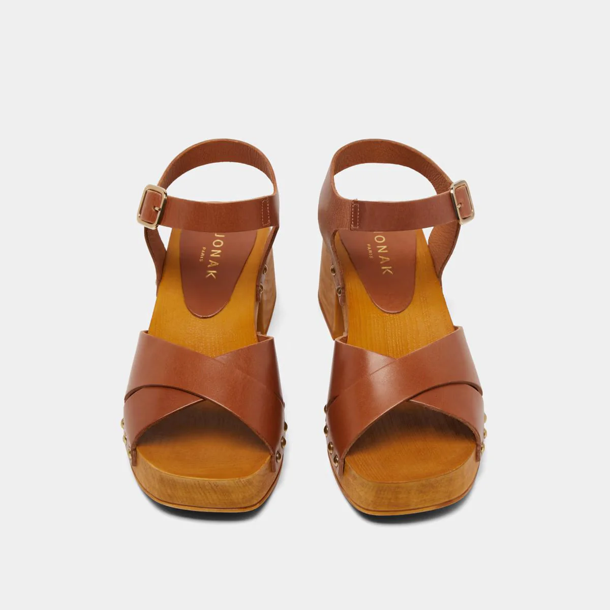 Sandal Mae Bis Cuir Cognac - Image 7