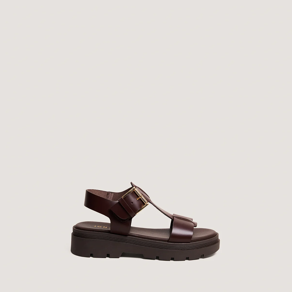 Sandales Lisbonne Cuir Marron
