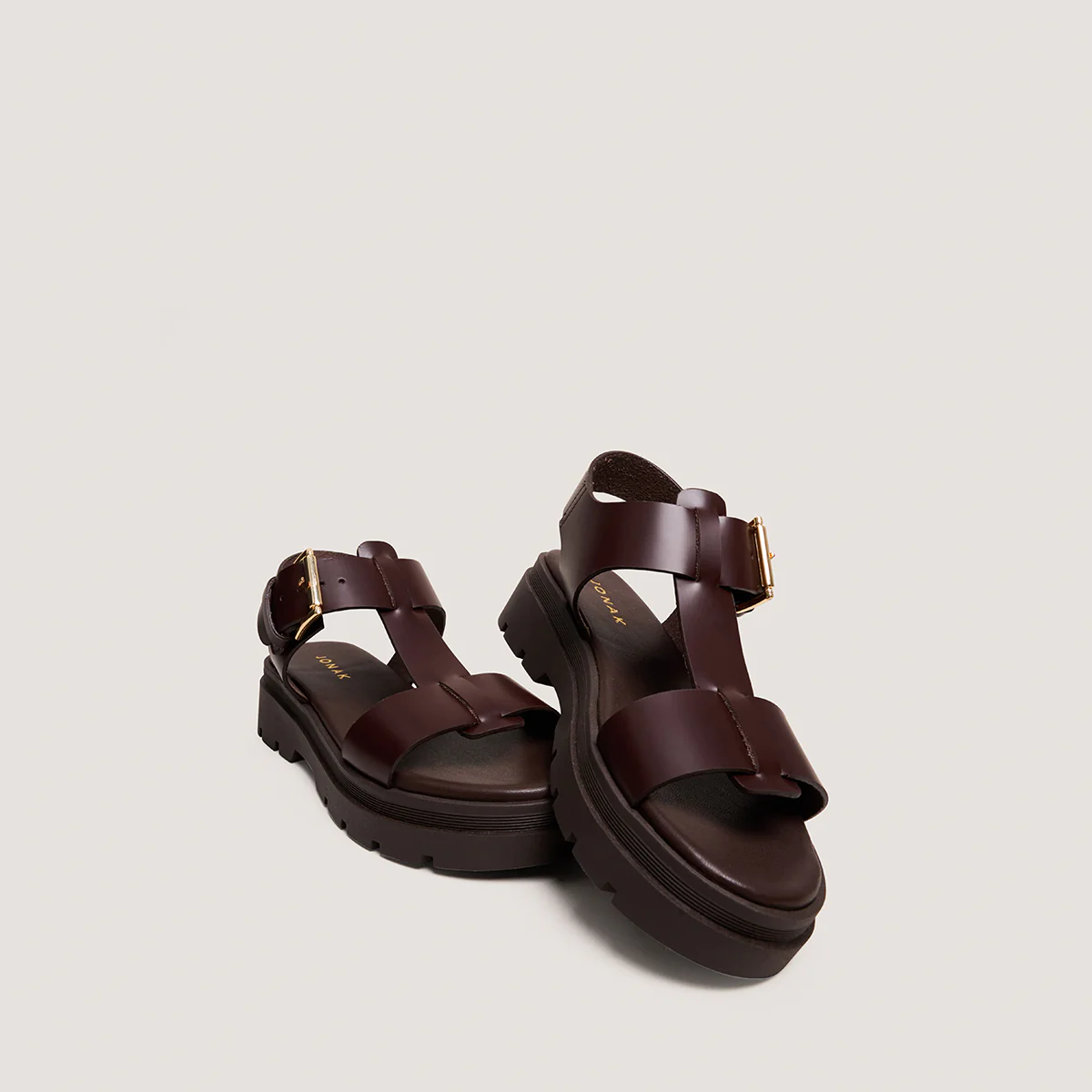 Sandales Lisbonne Cuir Marron - Image 4