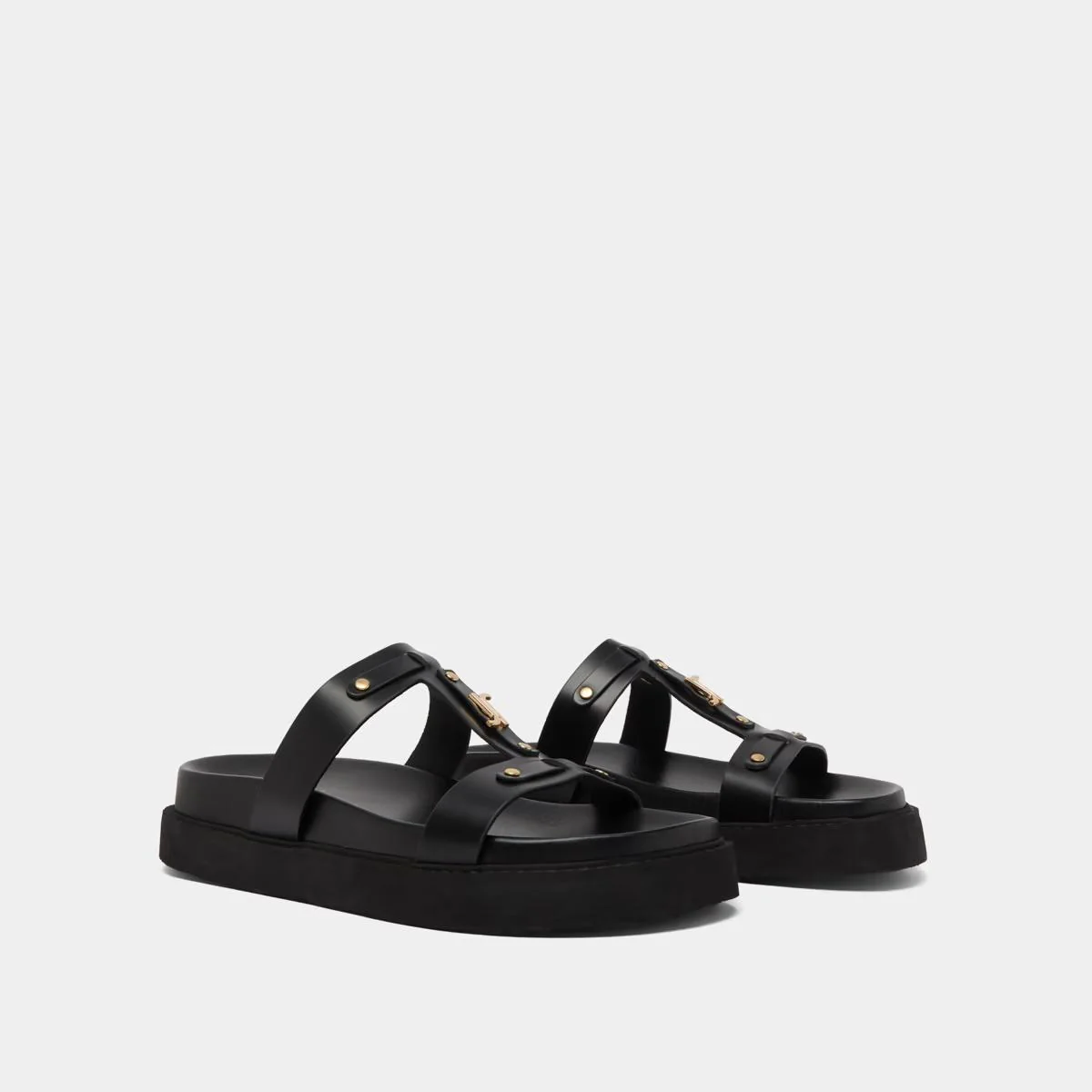 Sandales Luana Cuir Glace Noir - Image 4