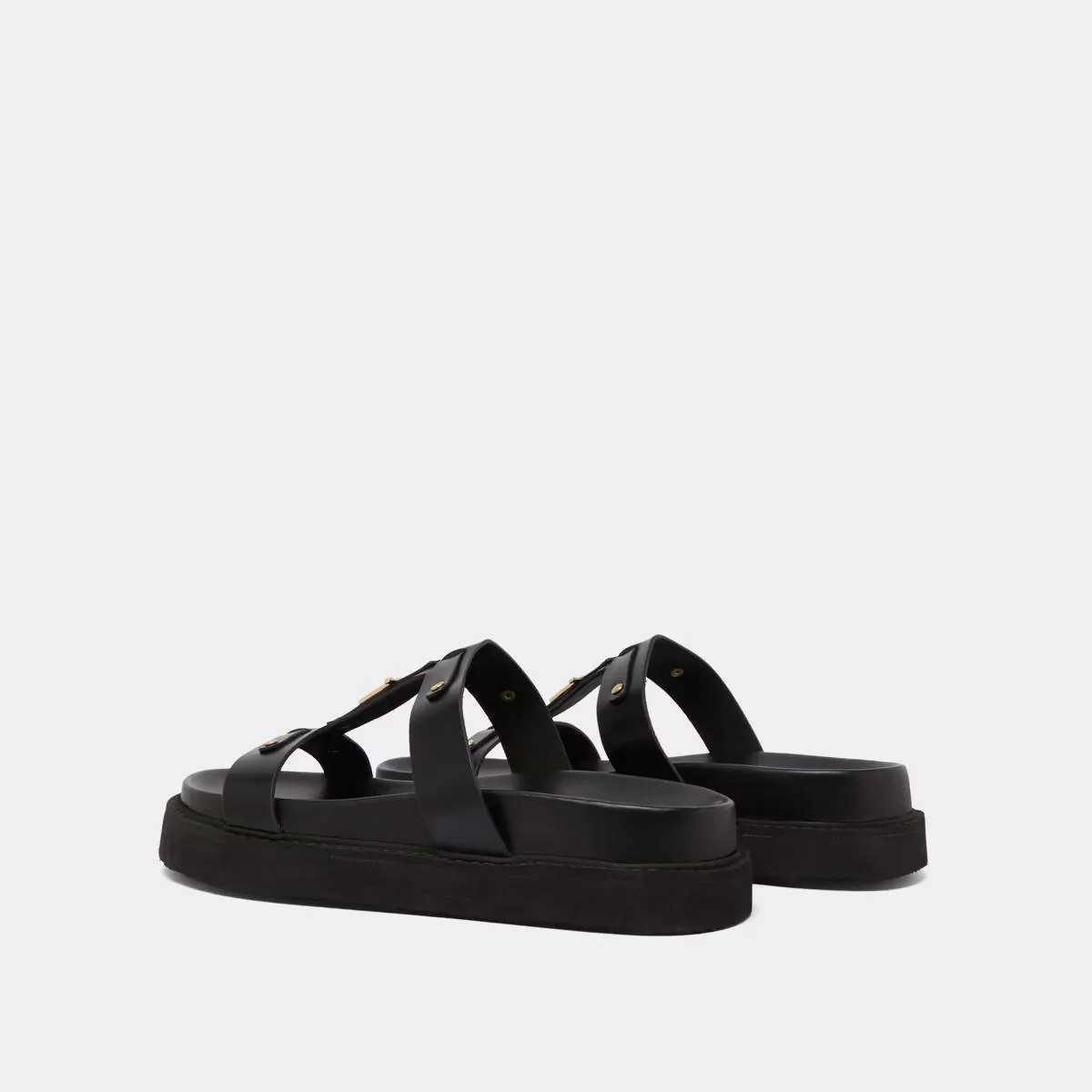 Sandales Luana Cuir Glace Noir - Image 6
