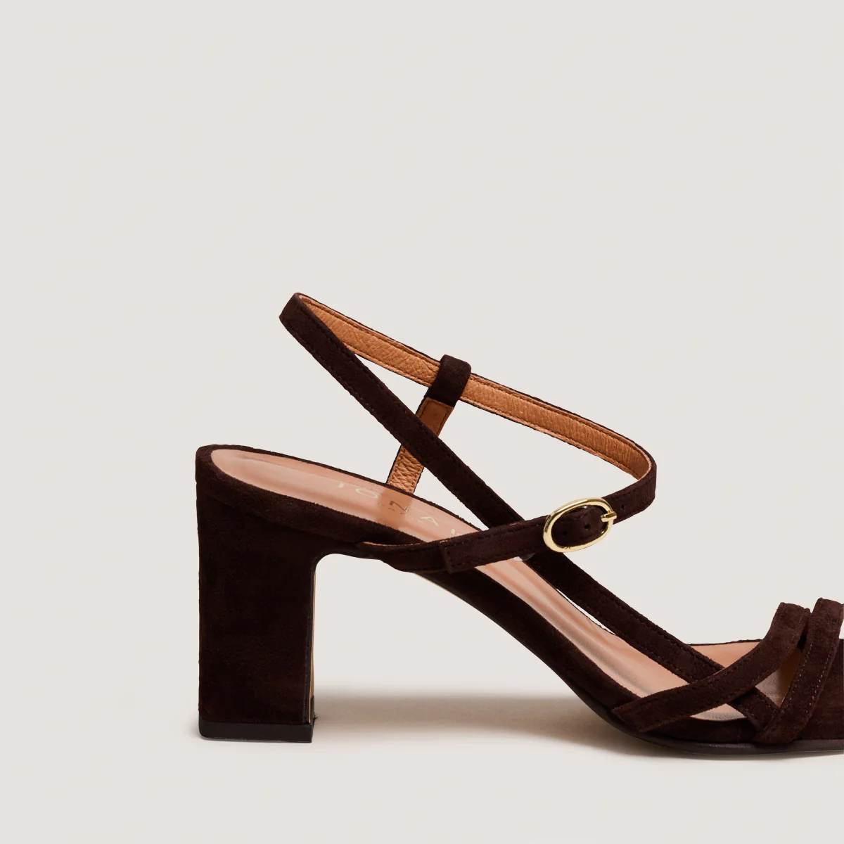 Sandales Vicomte Velours Marron - Image 4