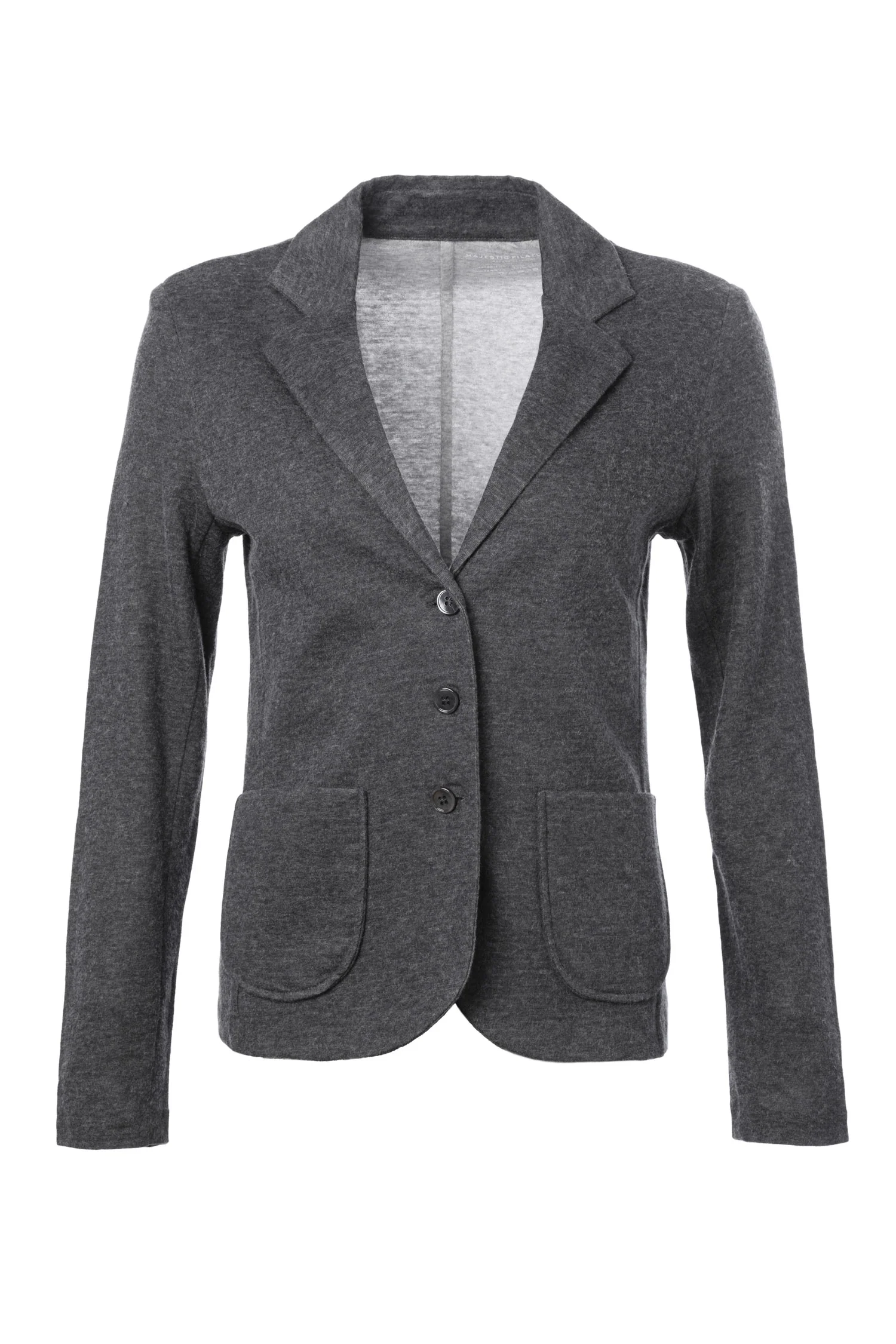 Knitted Blazer Jacket In Cotton And Cashmere Blend - Image 6