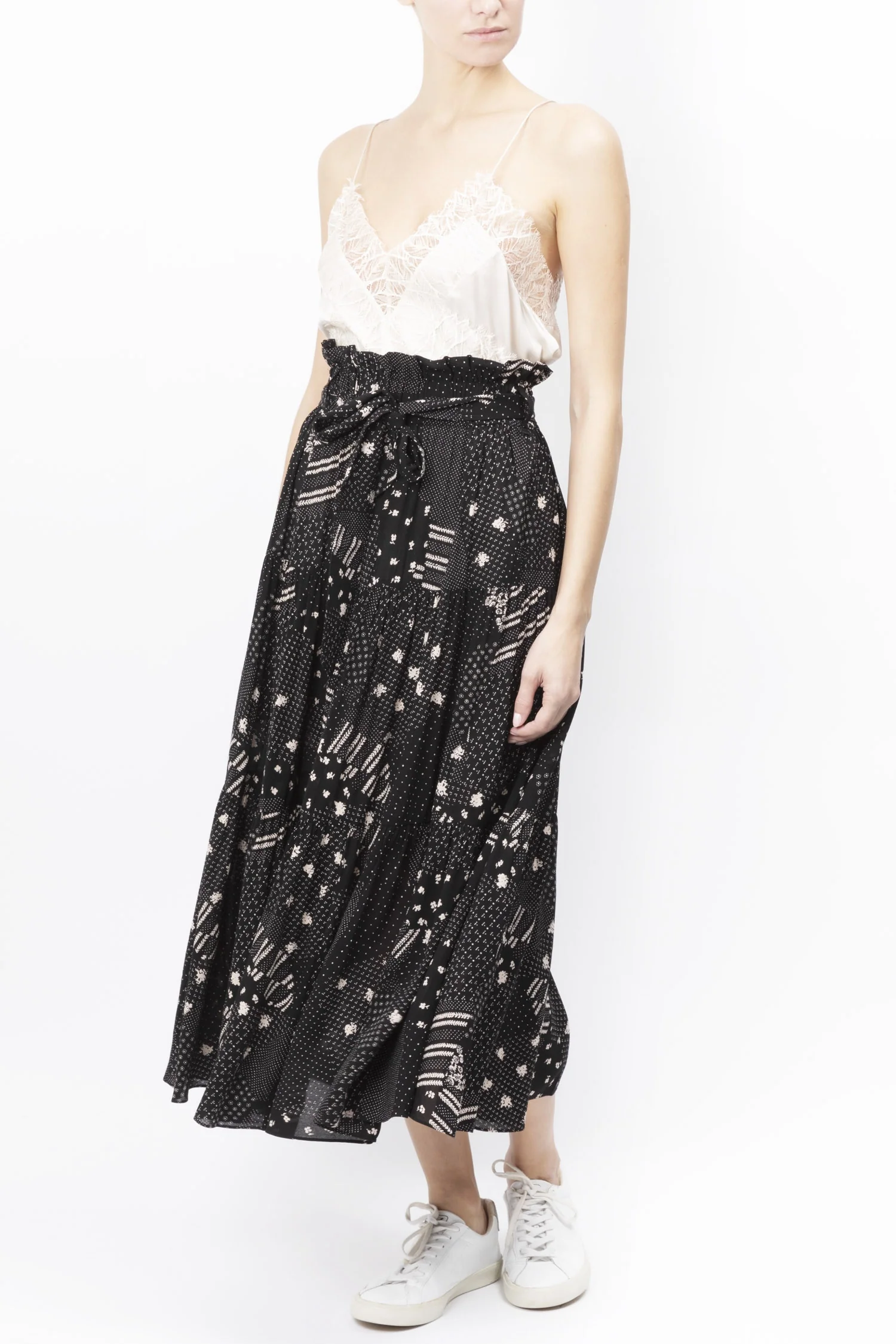Lace Trimmed Silk Camisole Top - Image 6