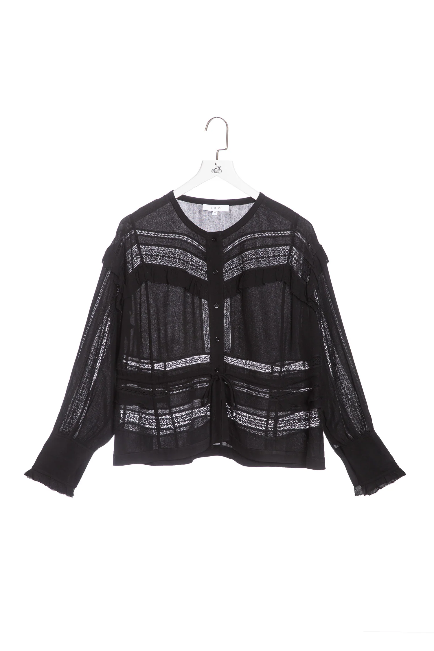 Laced Long-sleeve Blouse - Image 5