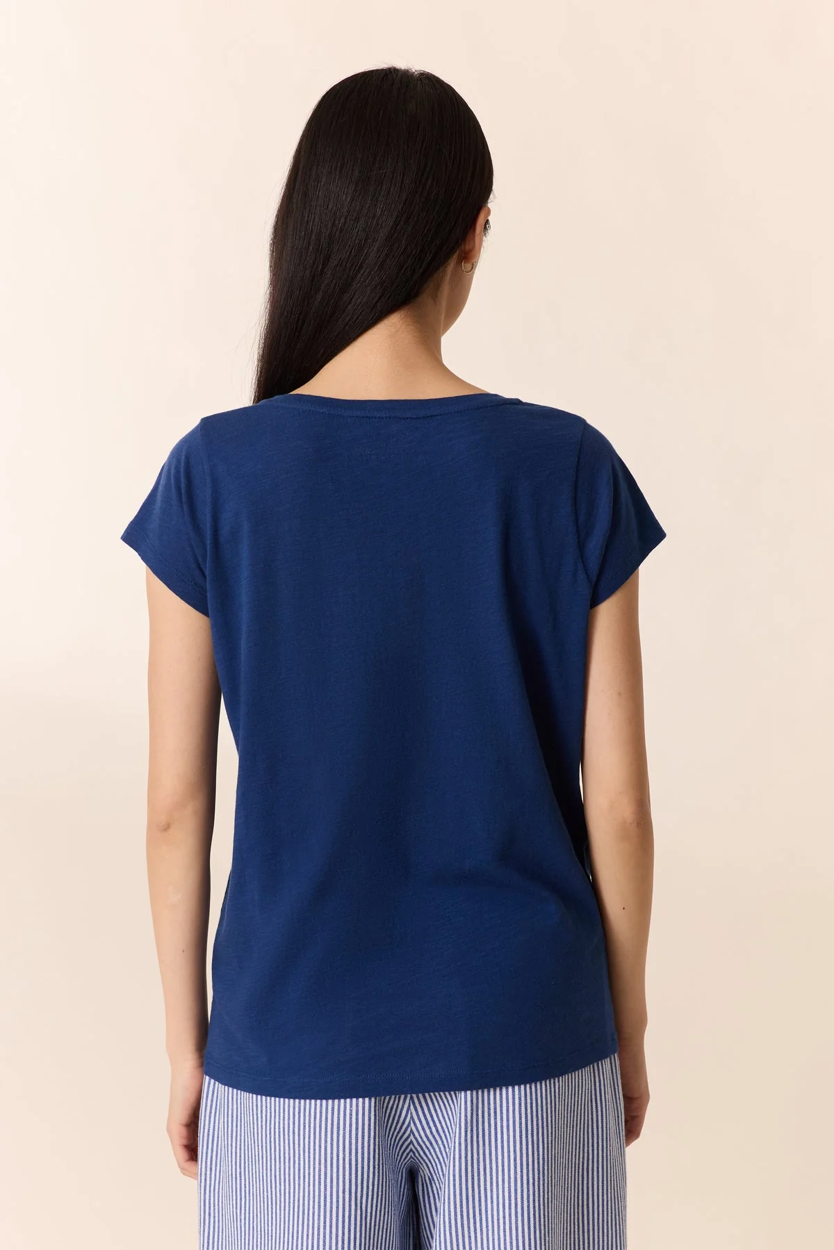 Unisex T-Shirt 100% Cotton Jersey Knit Fabric - Exvo Blue - Image 4