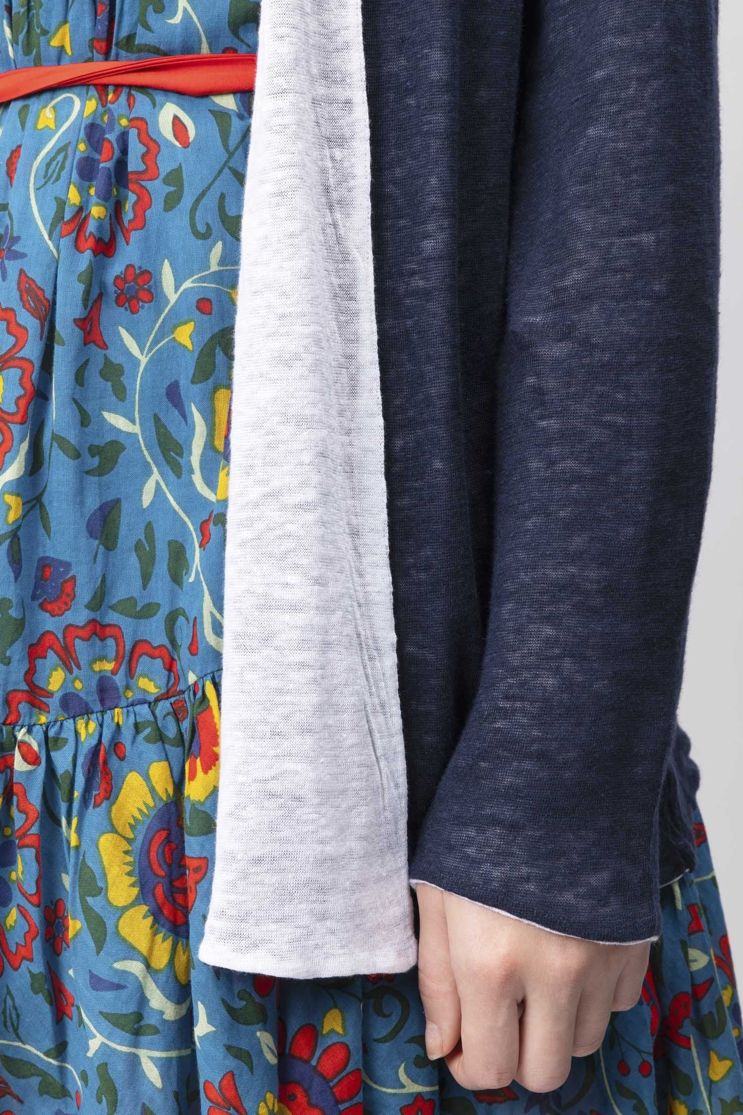 Linen Blend Knit Jacket - Image 3