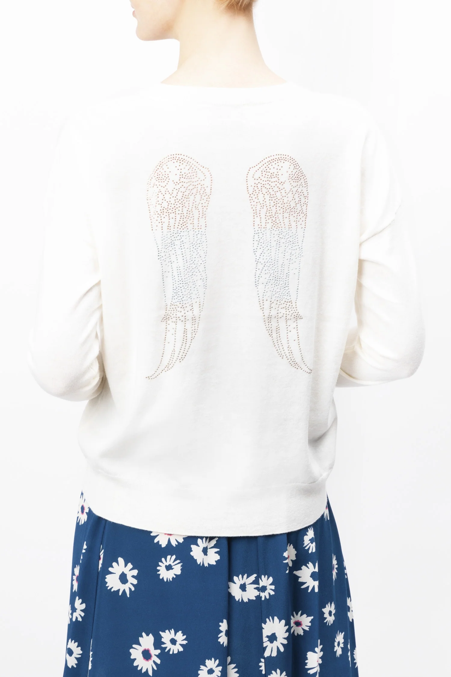 Long Sleeved Cotton And Cashmere Blend Sweater - Image 10