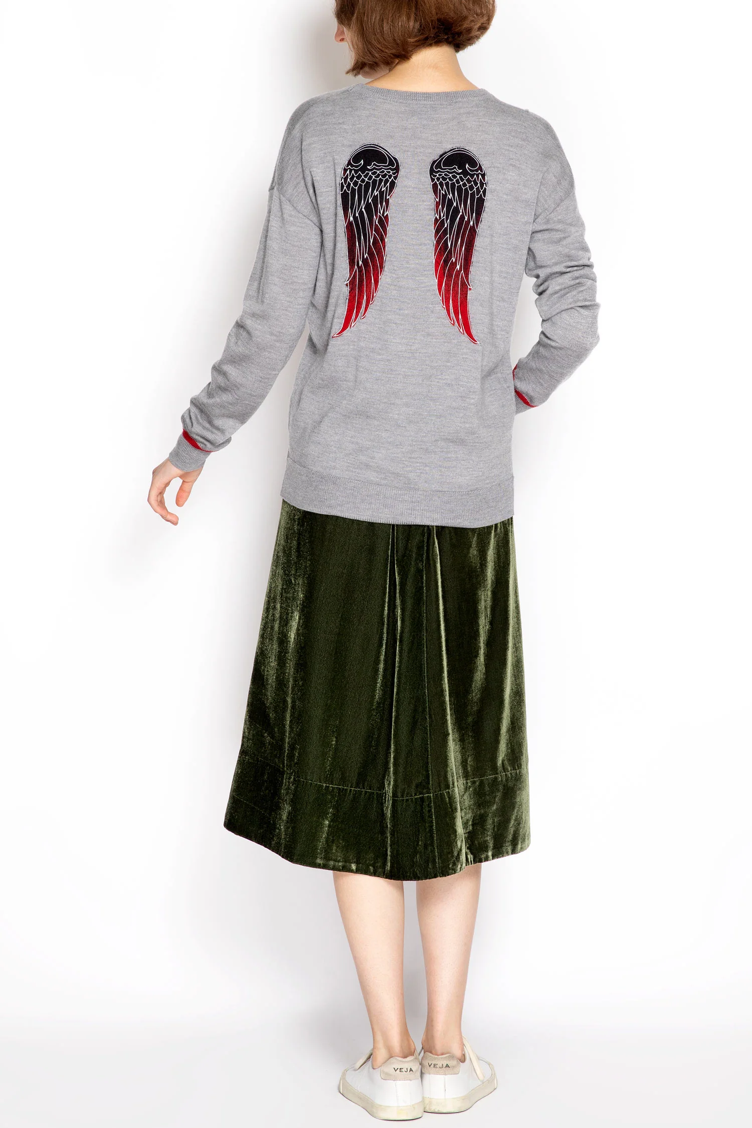 Long Sleeves Sweater With Piping - Image 4