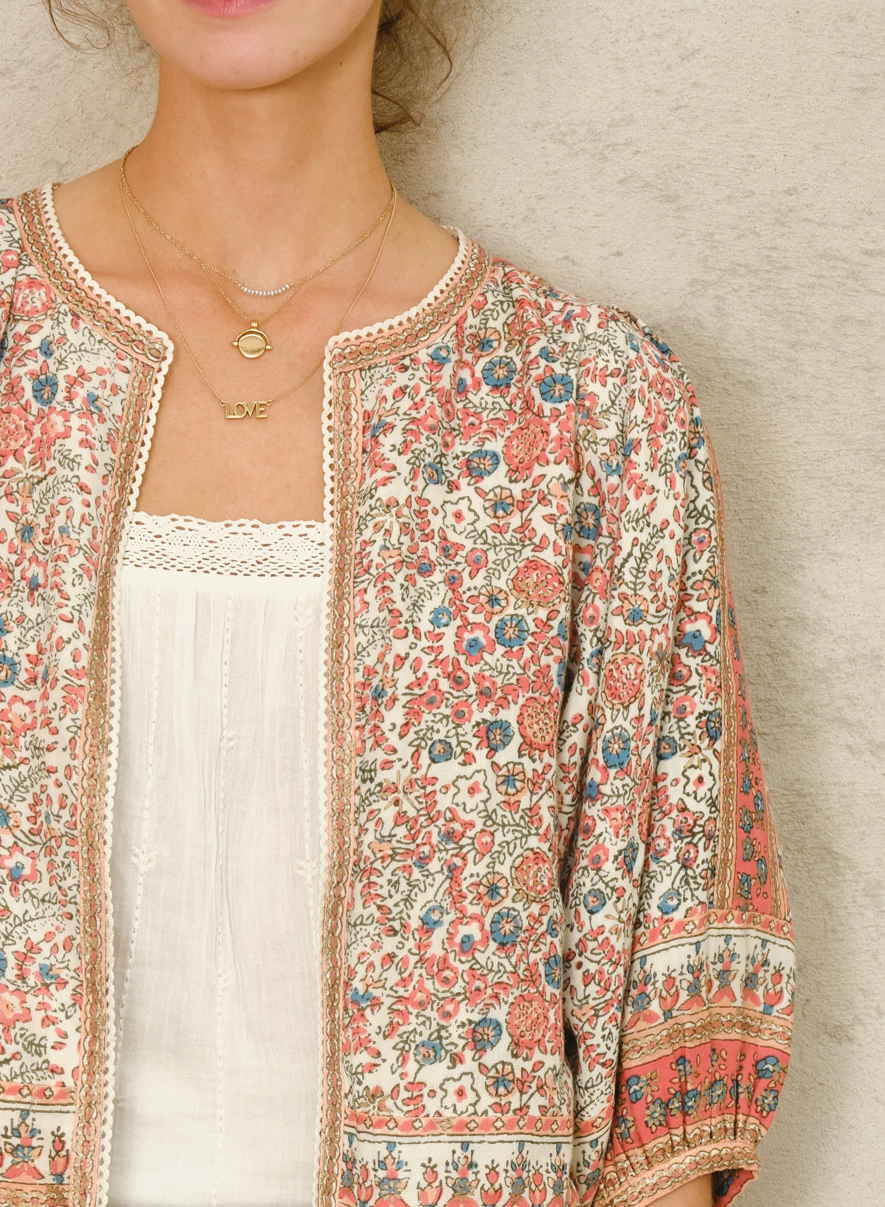Jacket Cass Print Jkt Coral - Image 4