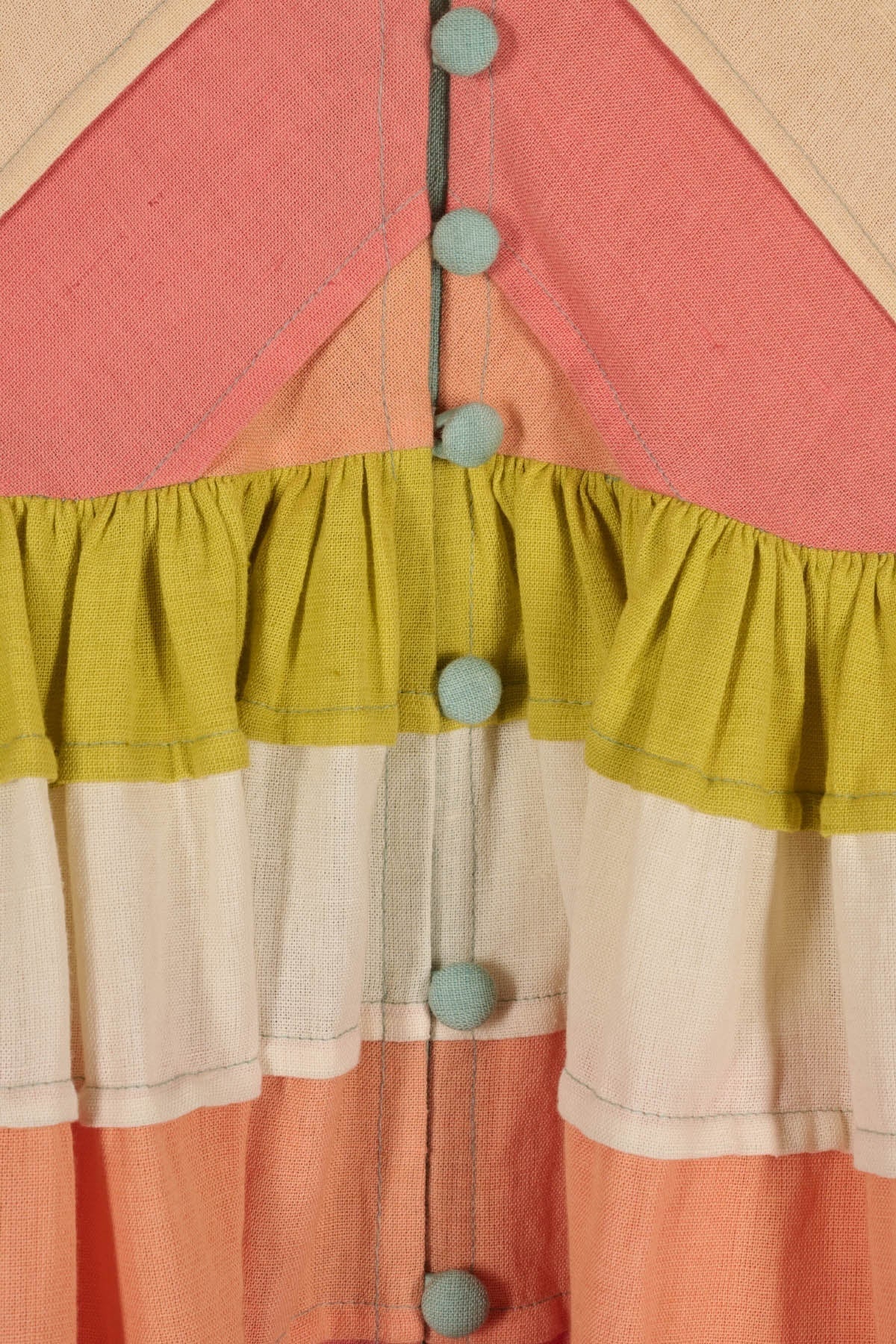 Dress Daisy Dress Mint-Coral - Image 6