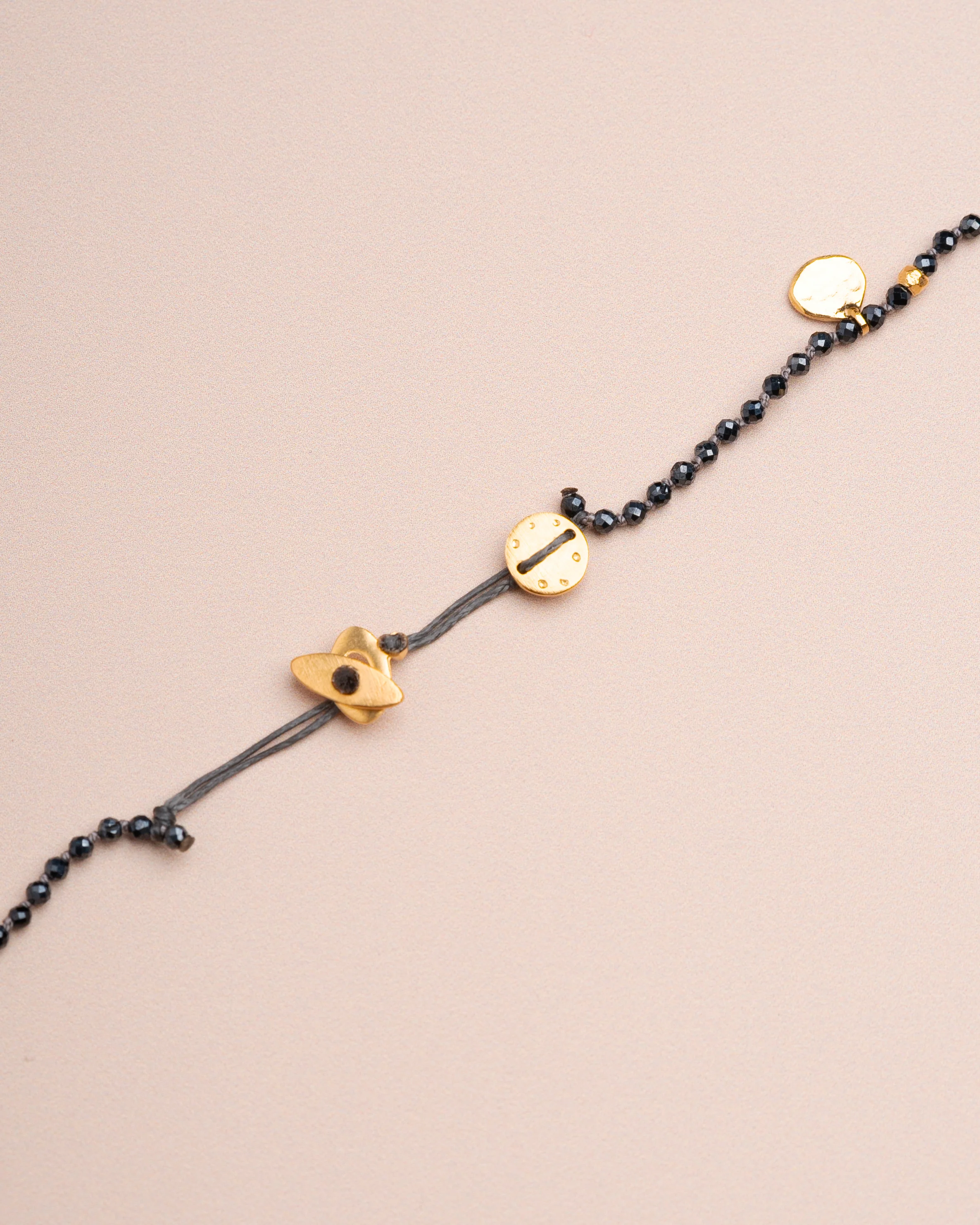 Necklace Smarties Short Gray-Spinel - Image 2