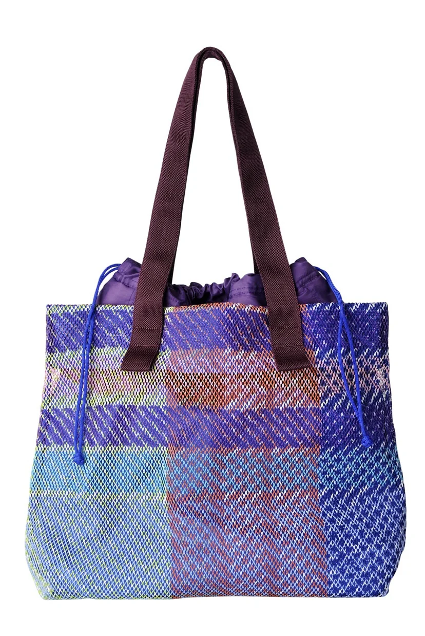 Mesh Tote Bag With Drawstring - Image 5