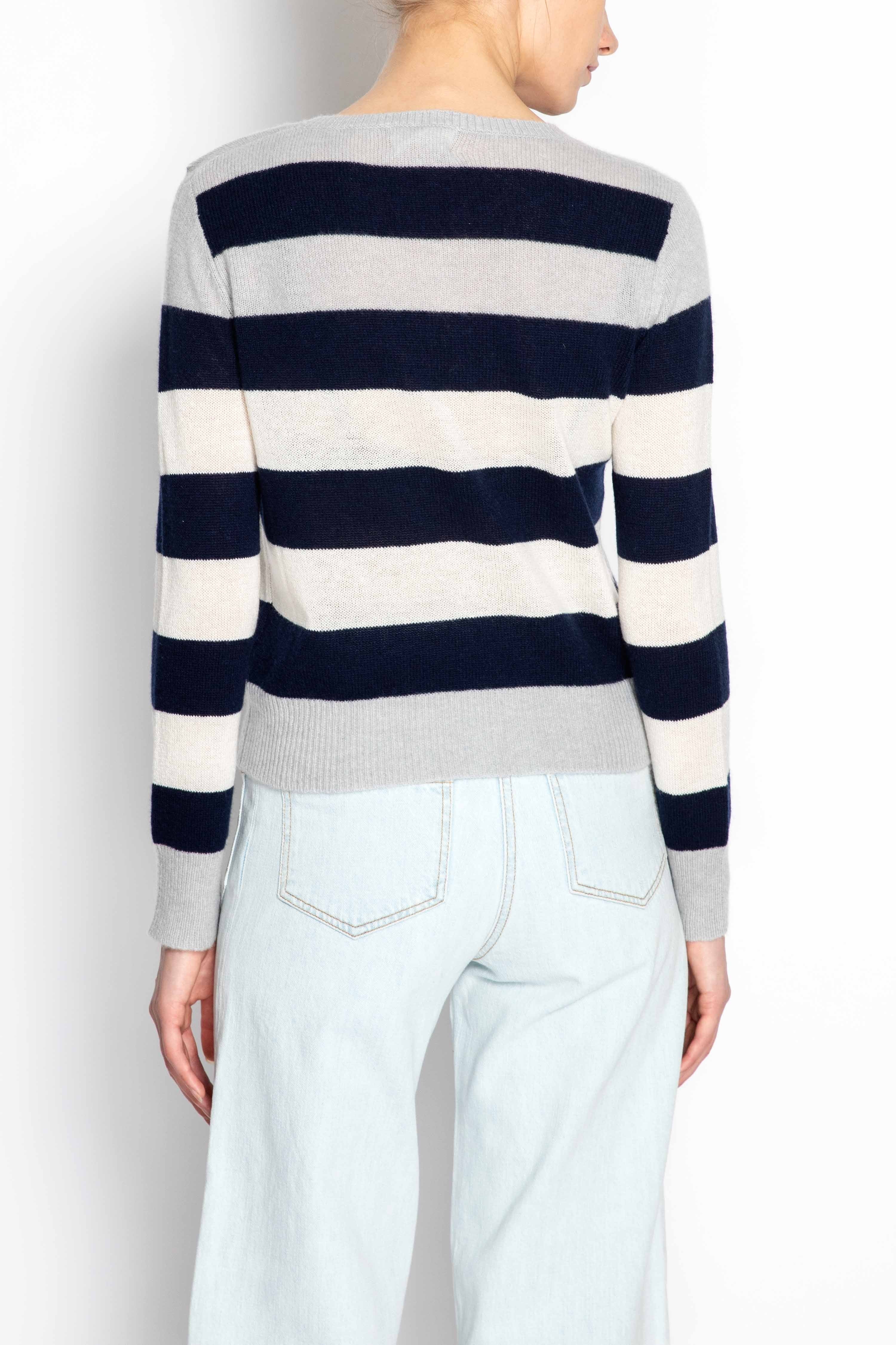 Multicoloured Stripes Cashmere Sweater - Image 2