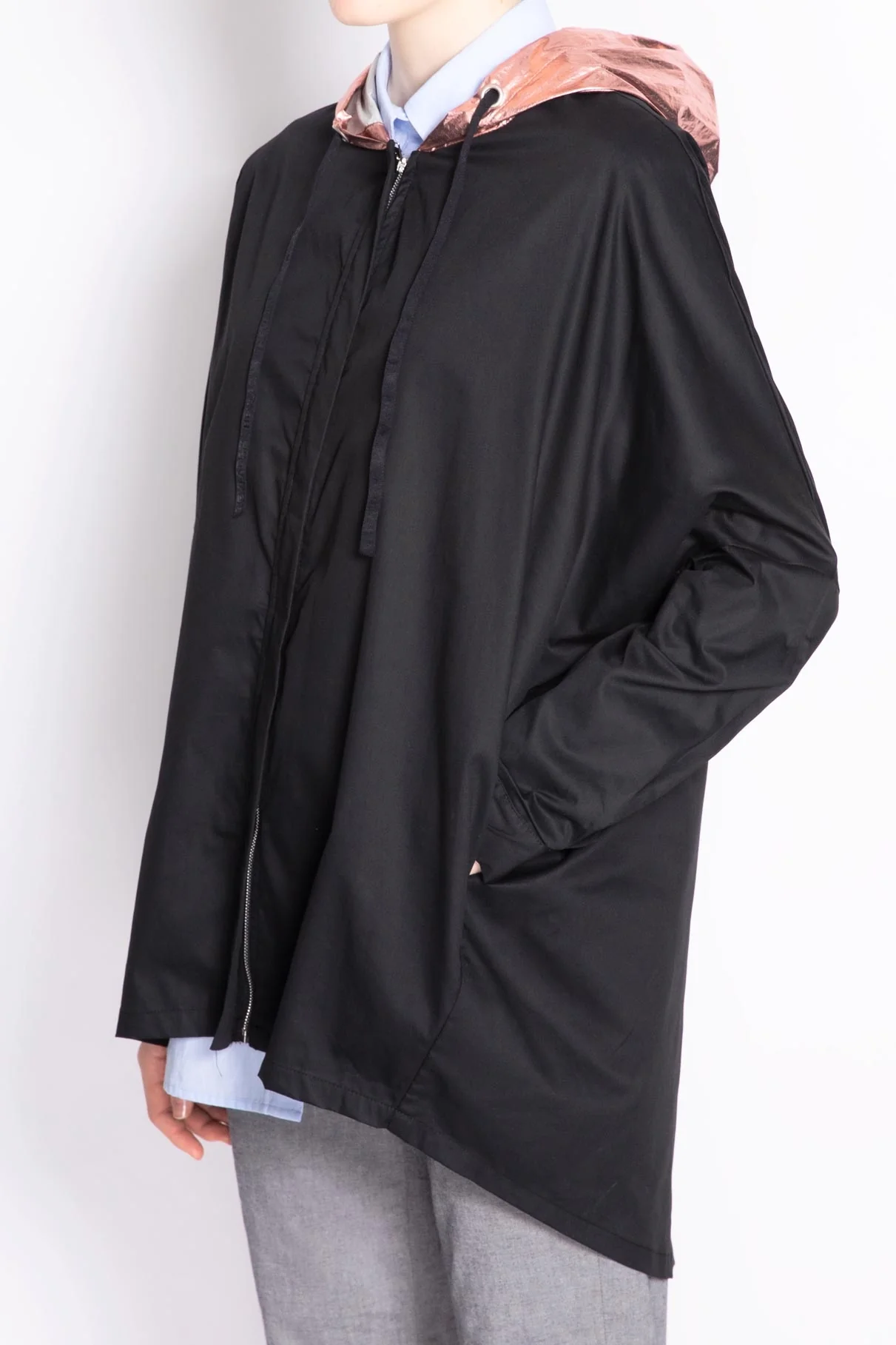 Parka With Metallic Hood - Image 3