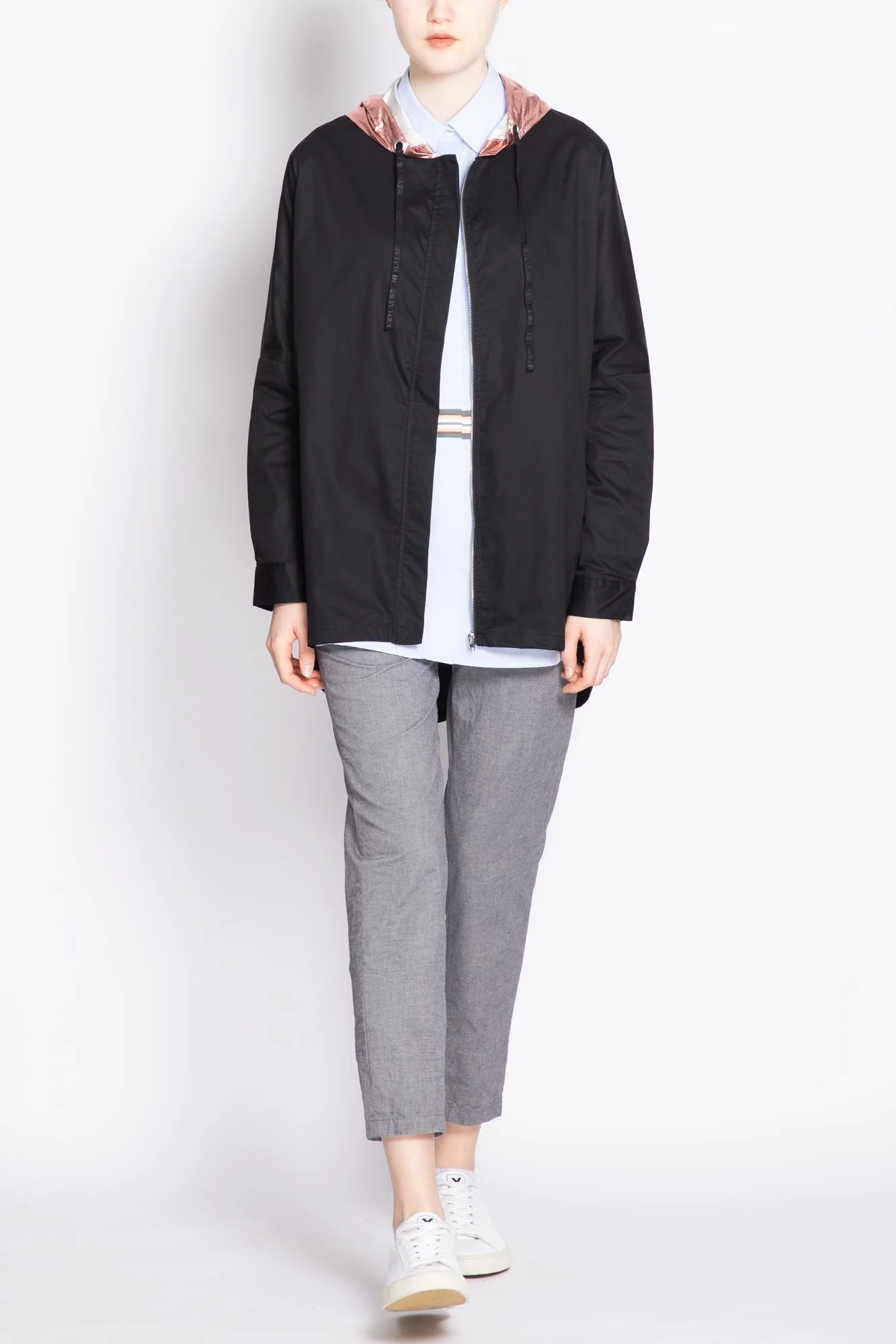 Parka With Metallic Hood - Image 4