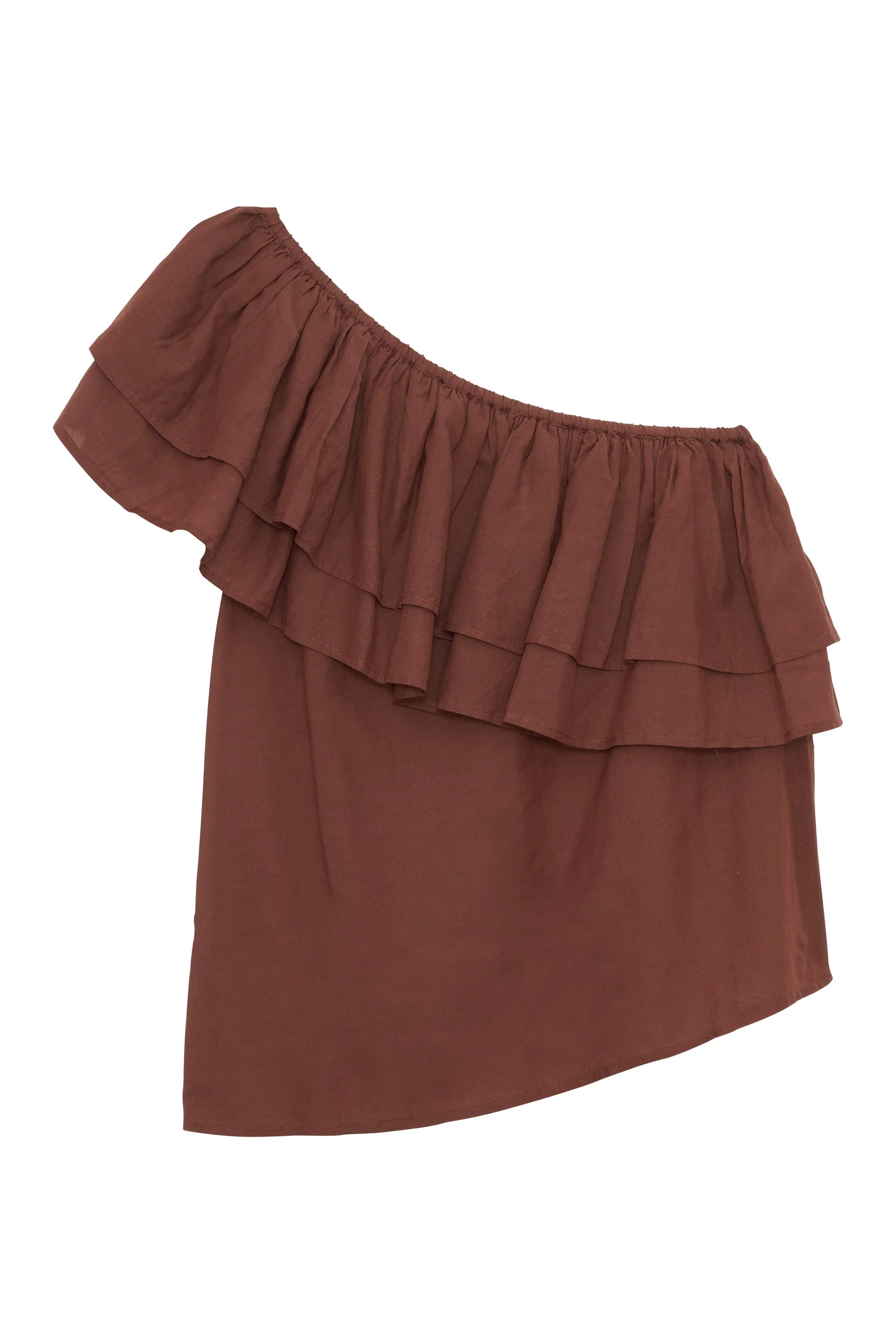 Blouse Timeo Uni 126 Brown - Image 8