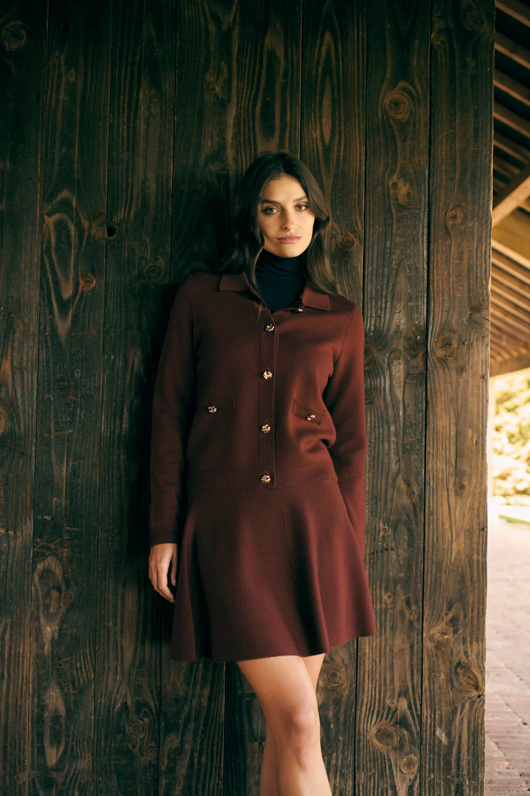 Cardigan 225melba Marron