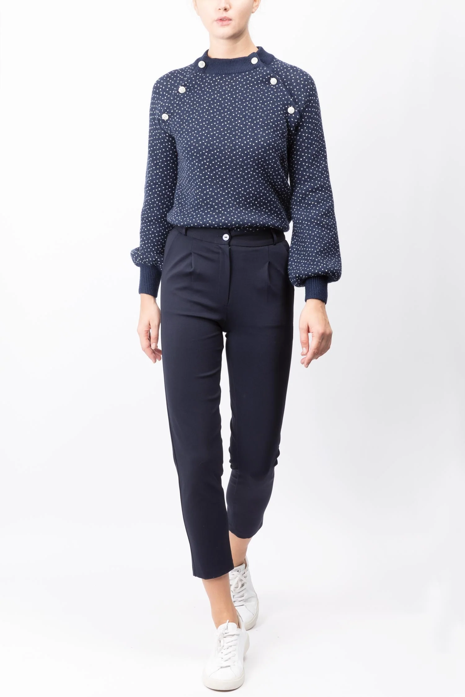 Pleated Slim Pants - Image 4
