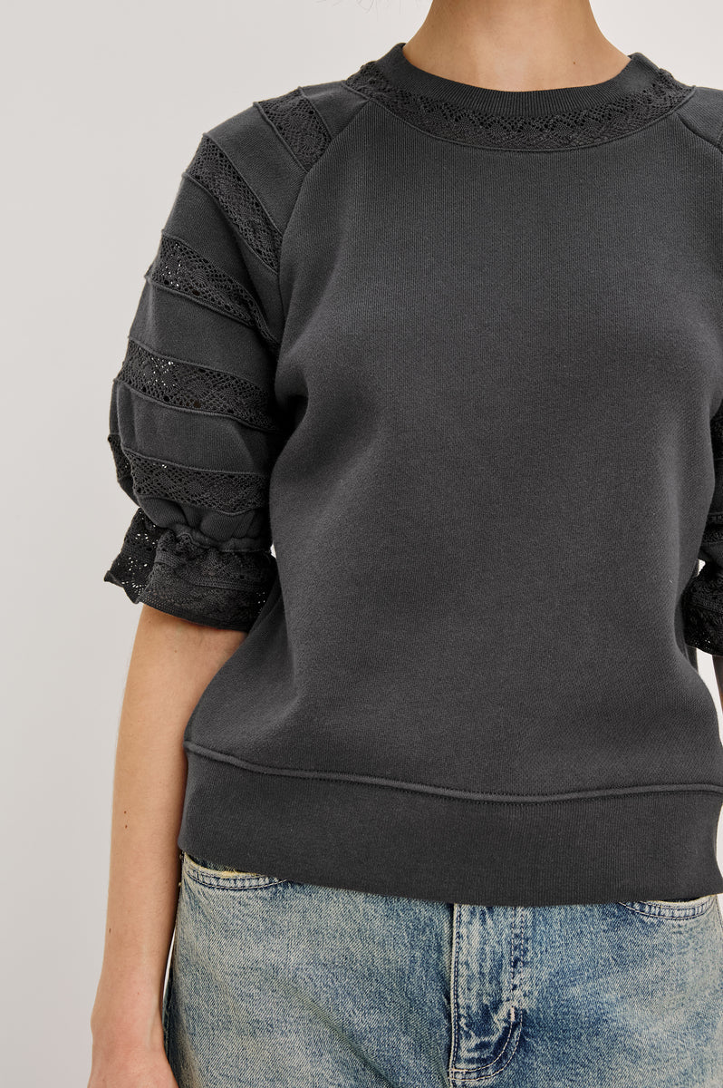 Sweatshirt Aggy 1933 Washed-Black - Image 2