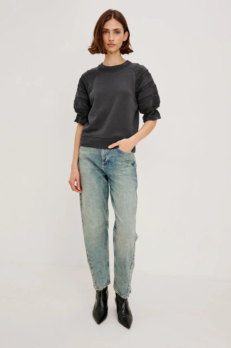 Sweatshirt Aggy 1933 Washed-Black - Image 3