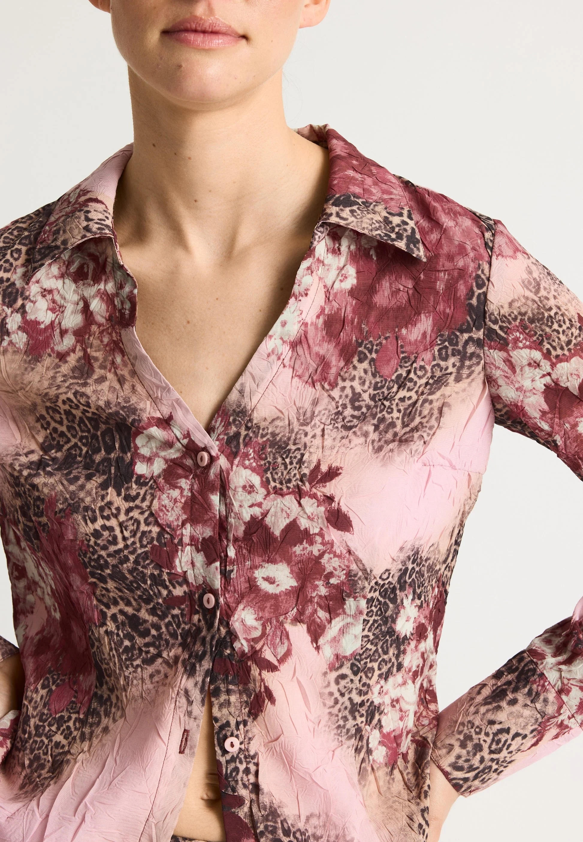 Blouse Karliers Blouse Multi-Pink - Image 2