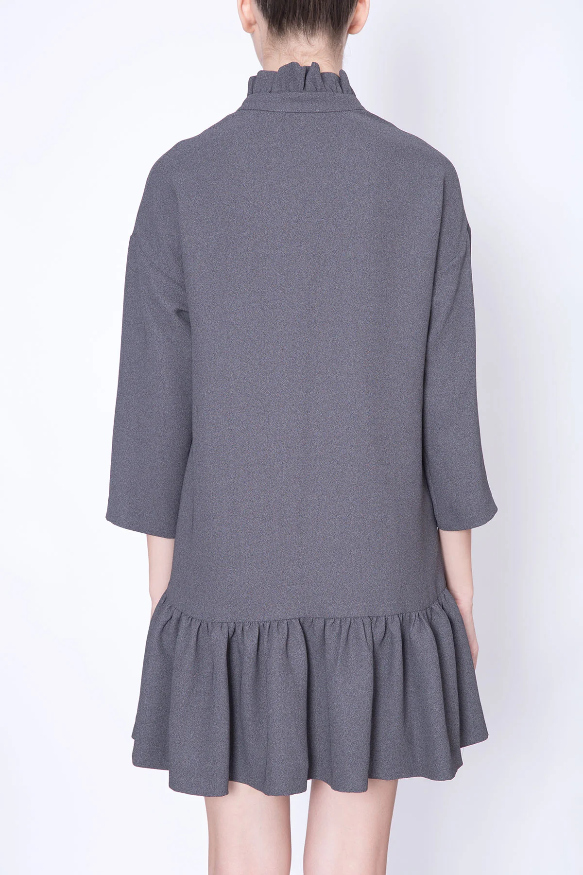 Ruffled Collar Shirtdress - Image 3