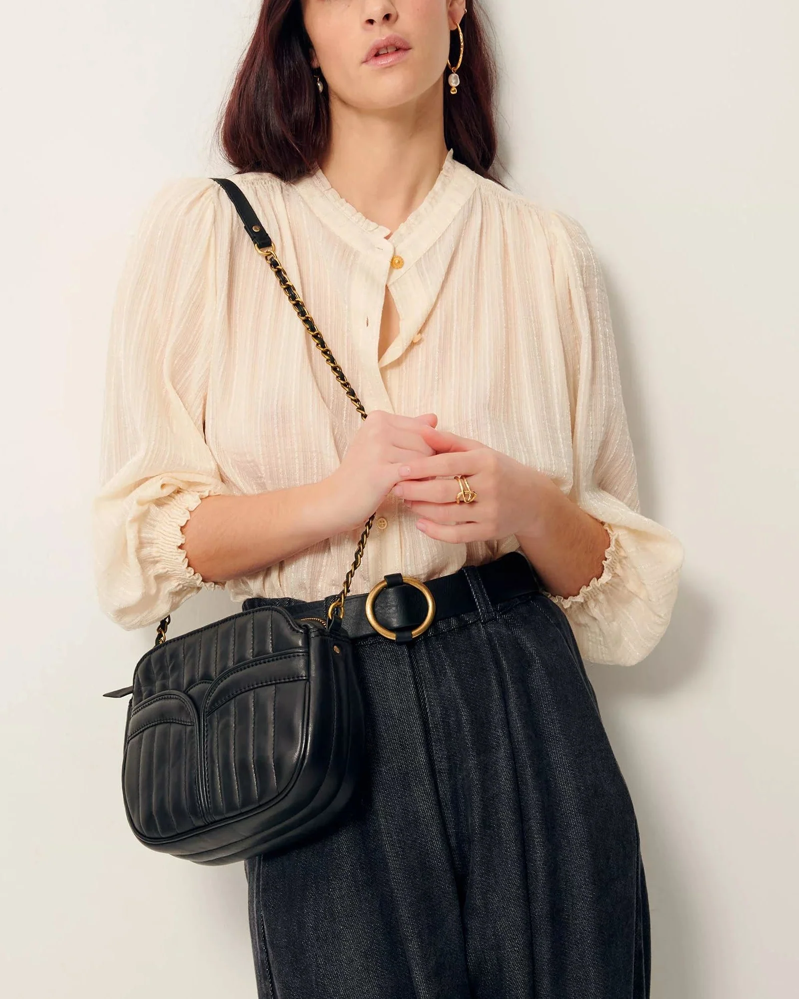 Crossbody Bag Divine Leather Black - Image 6