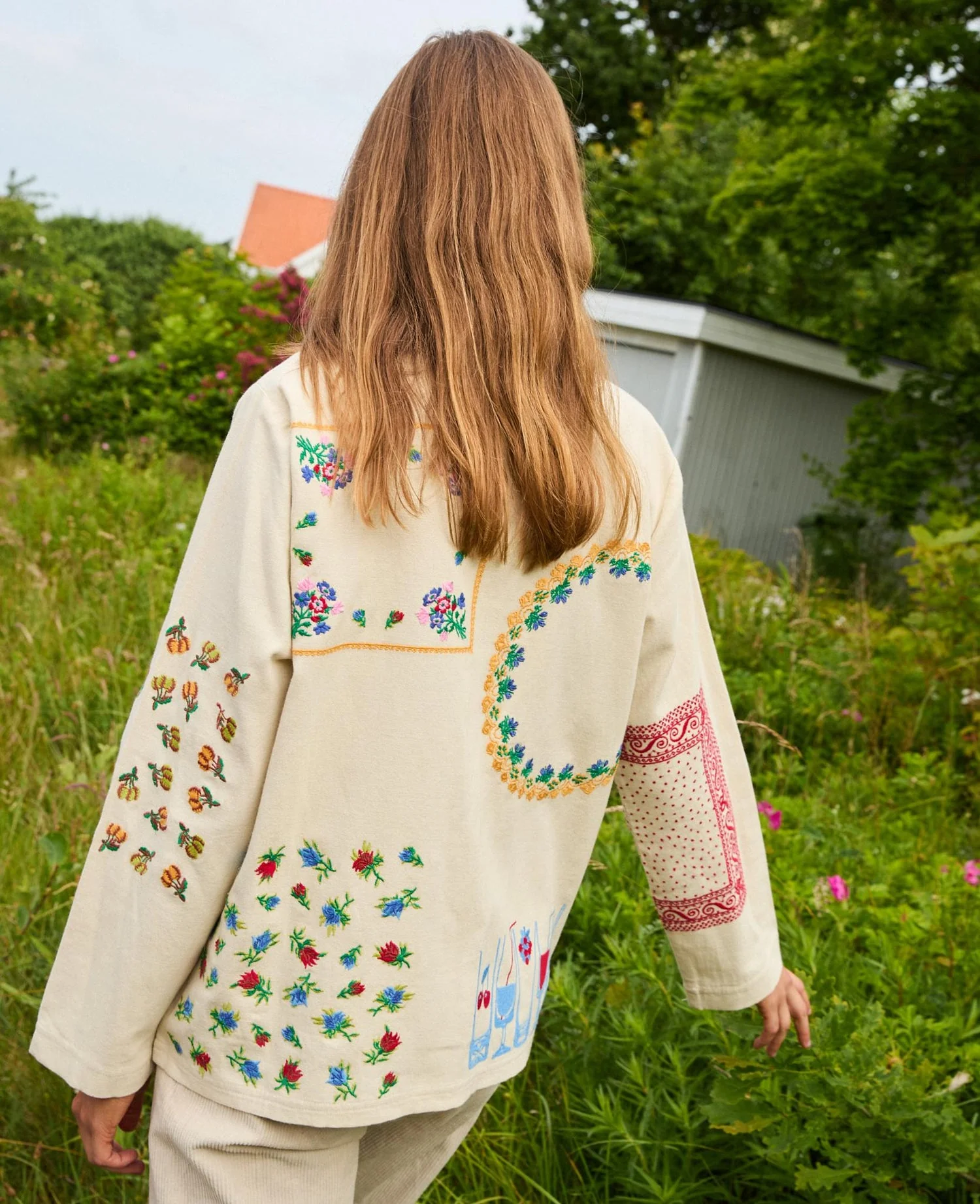 Unisex Shirt Jacket 100% Organic Cotton Canvas - Beige - Image 2