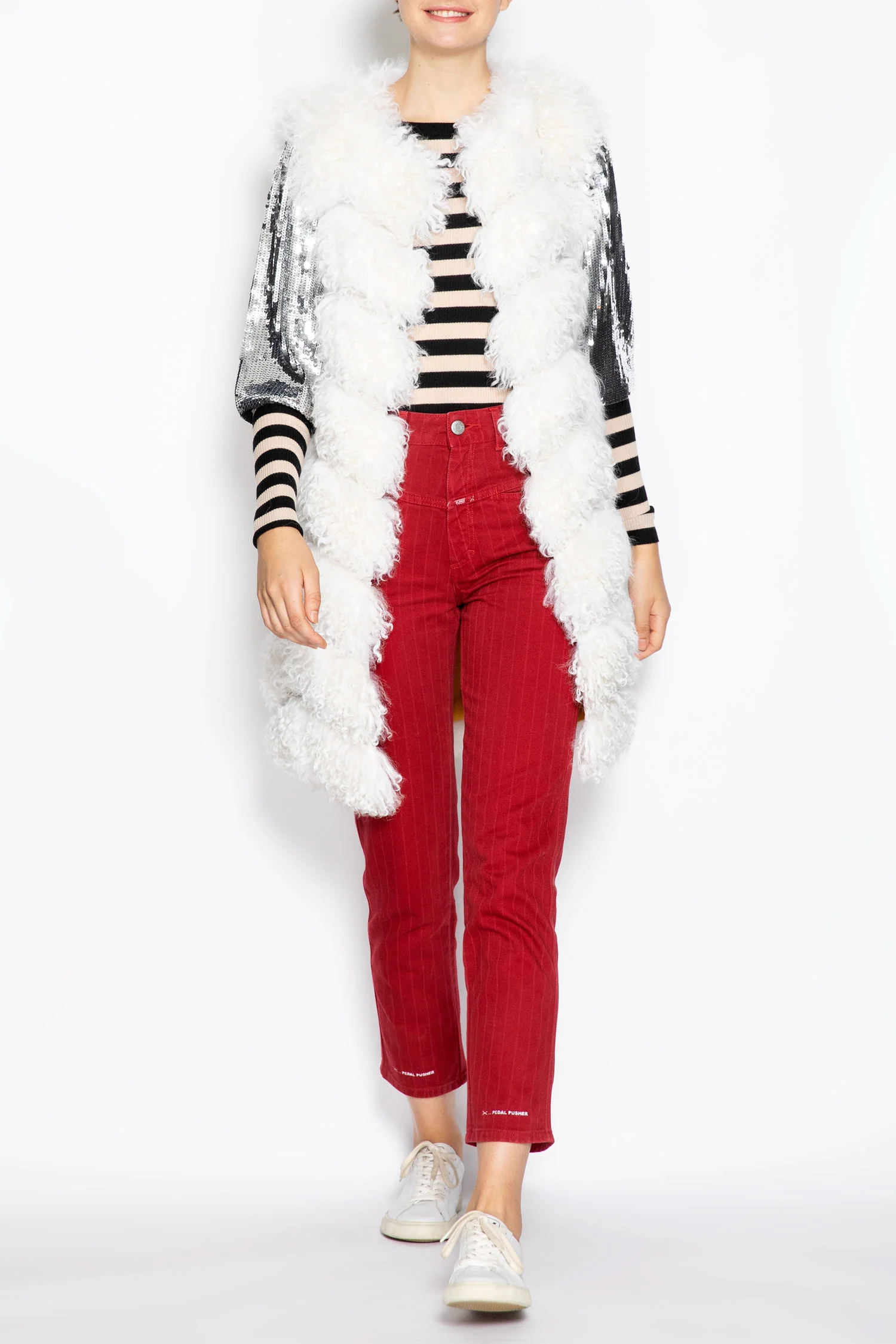 Sleeveless Fur Vest - Image 4