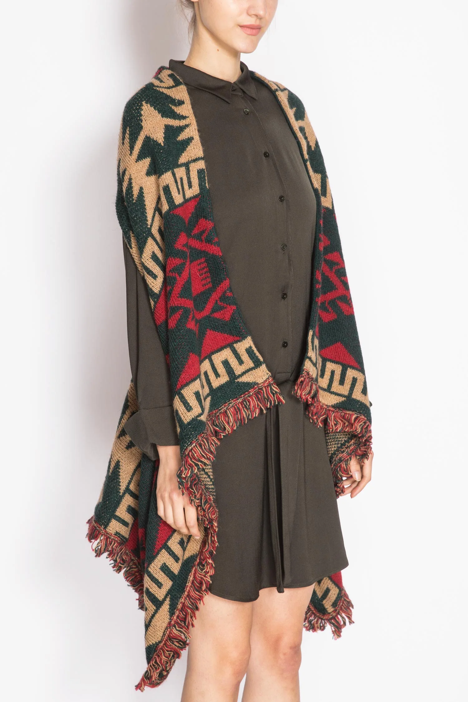 Sleeveless Knitted Coat - Image 4