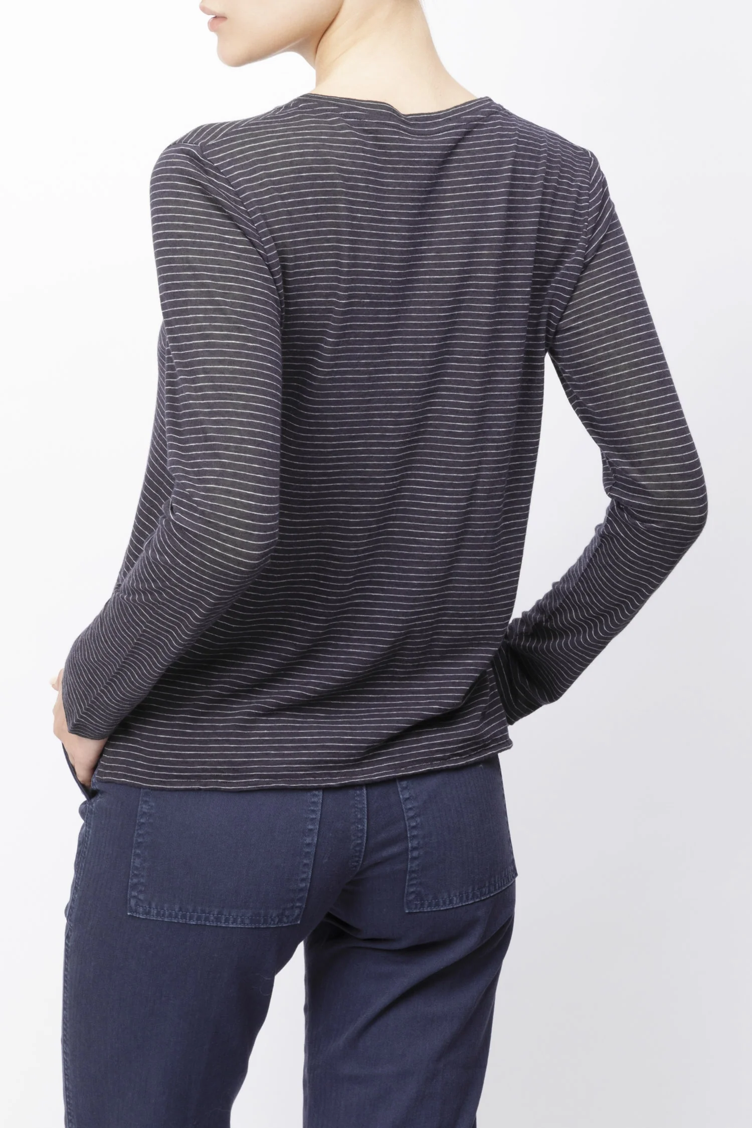 Striped Long Sleeved T-shirt - Image 2