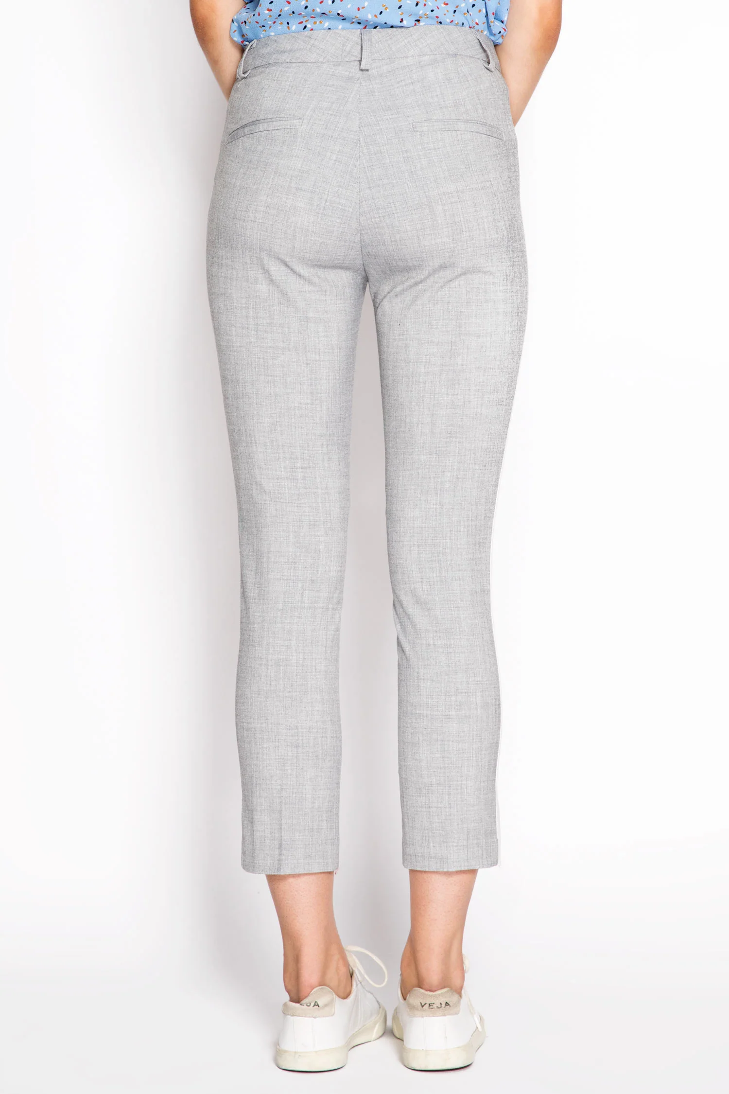 Striped Mid Rise Trousers - Image 2