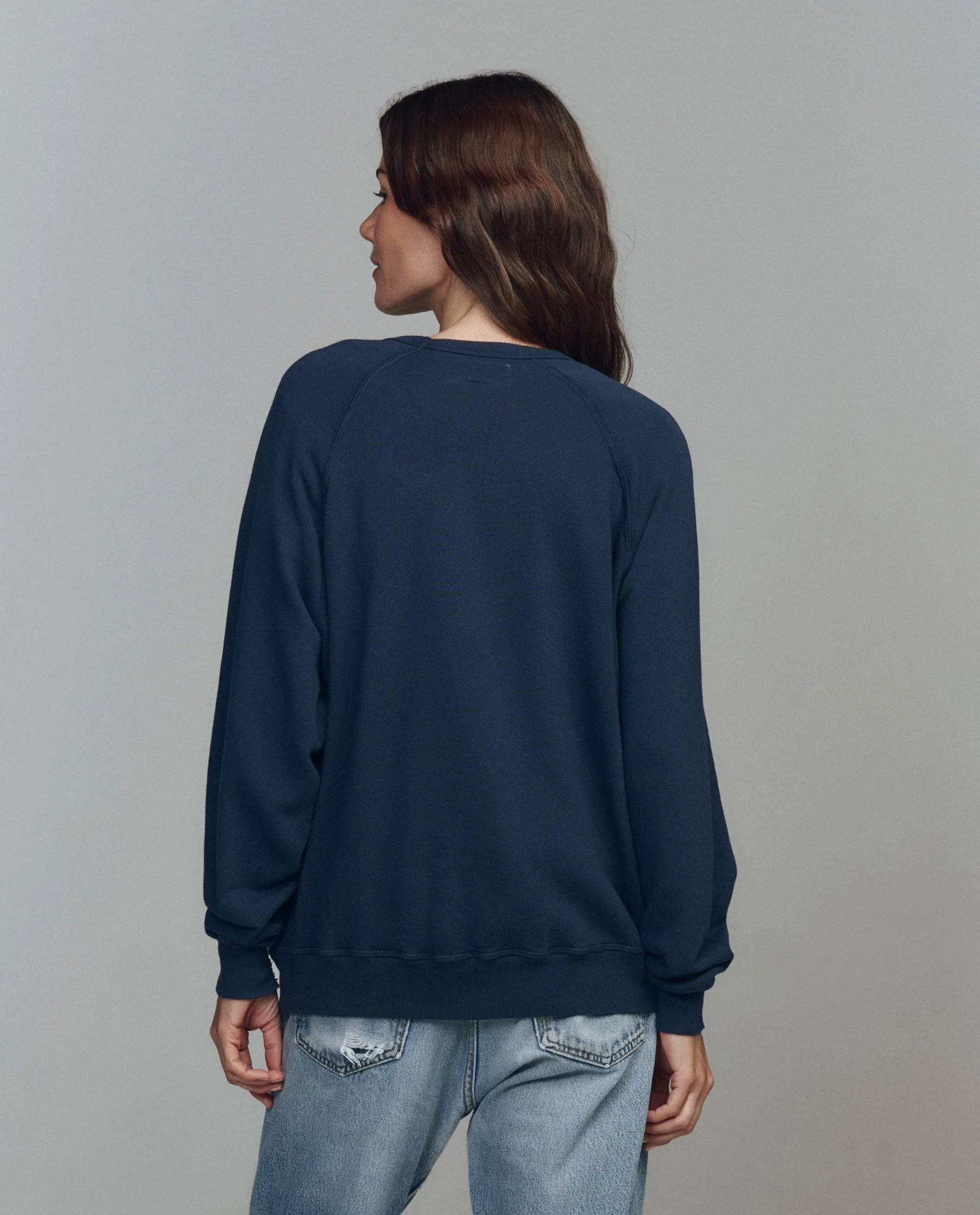 Sweatshirt College Deer Navy - Image 2