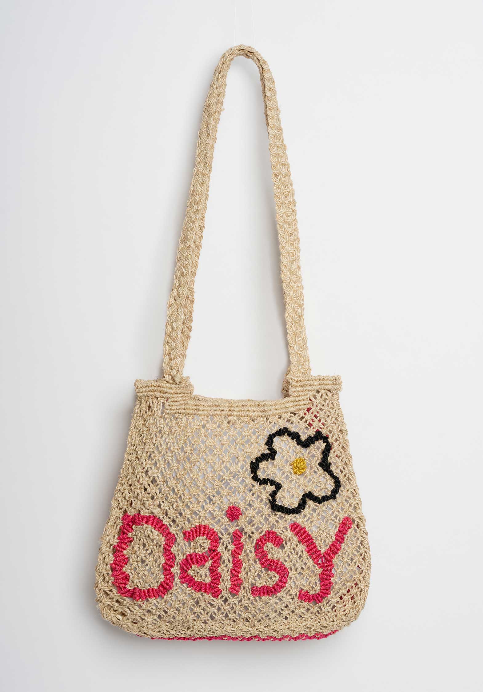 The Jacksons Cara Daisy Jute Beach Bag - ural Nat