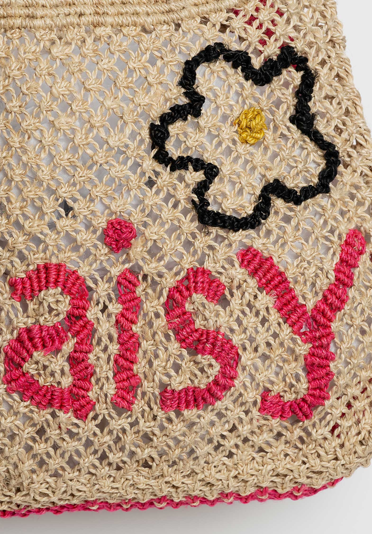 The Jacksons Cara Daisy Jute Beach Bag - ural Nat - Image 2