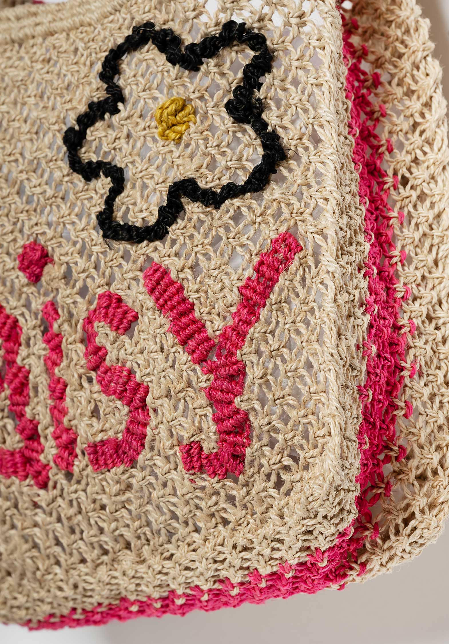 The Jacksons Cara Daisy Jute Beach Bag - ural Nat - Image 3