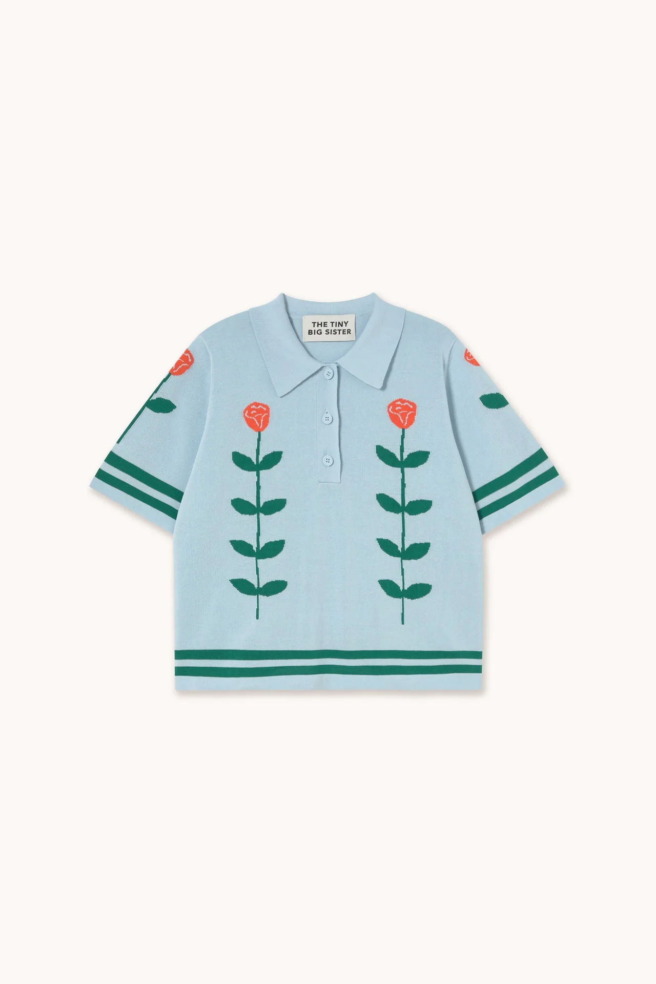 Tshirt Chloe Roses Polo Pretty-Blue - Image 2