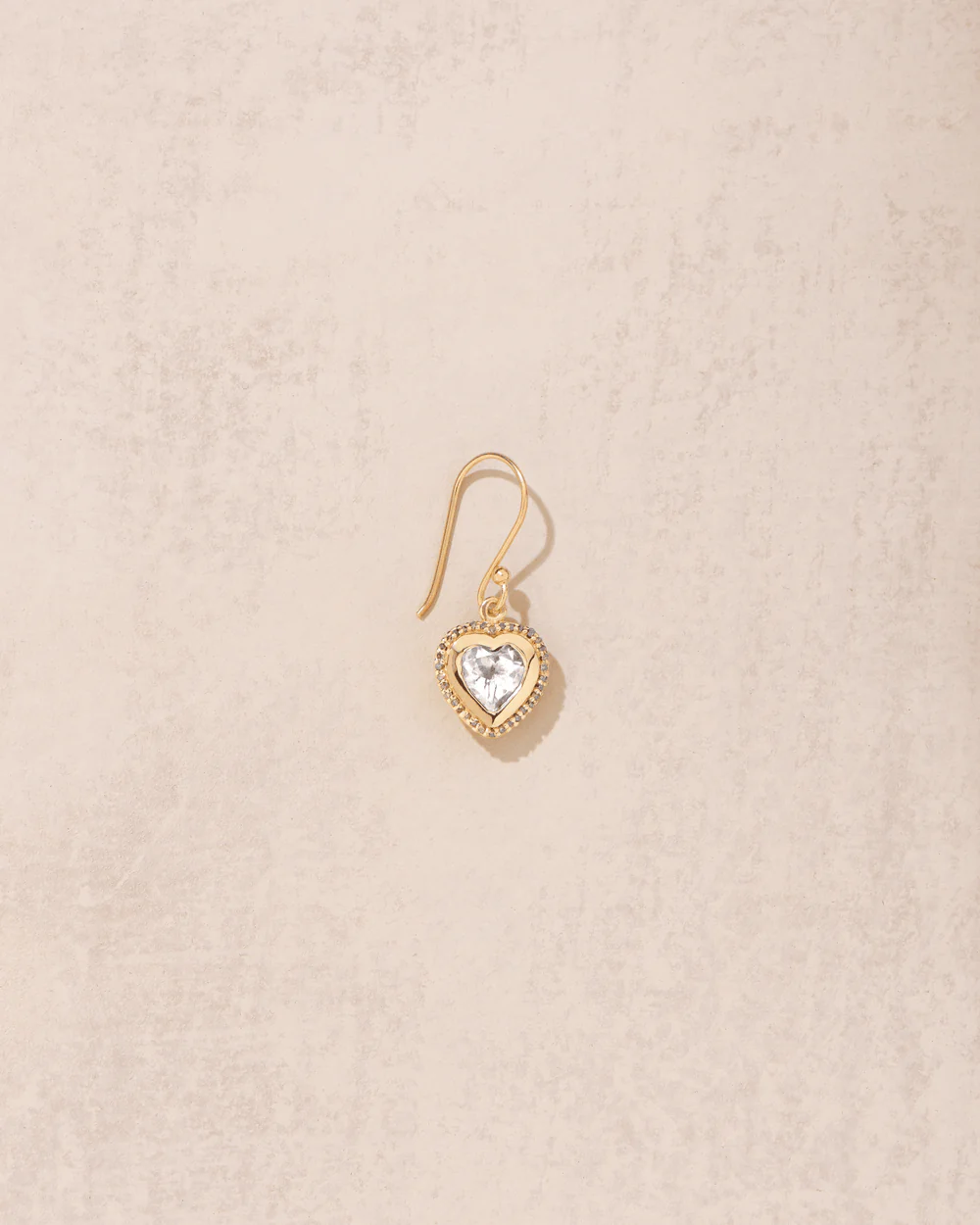 Earring Gini Boucles Topaze-Blanche