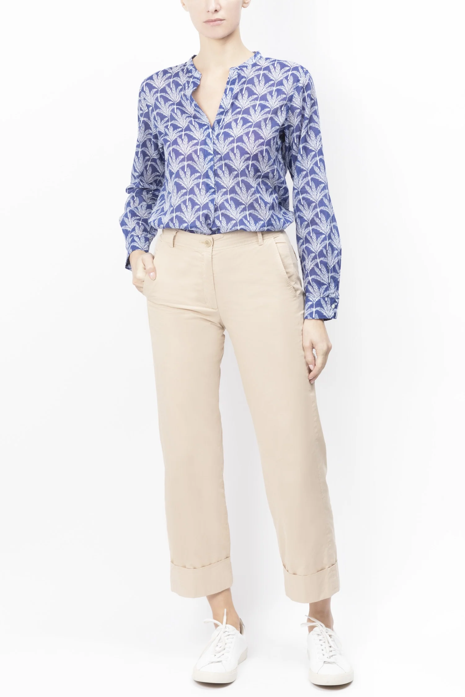 Tropical Printed Cotton Shirt - Image 5