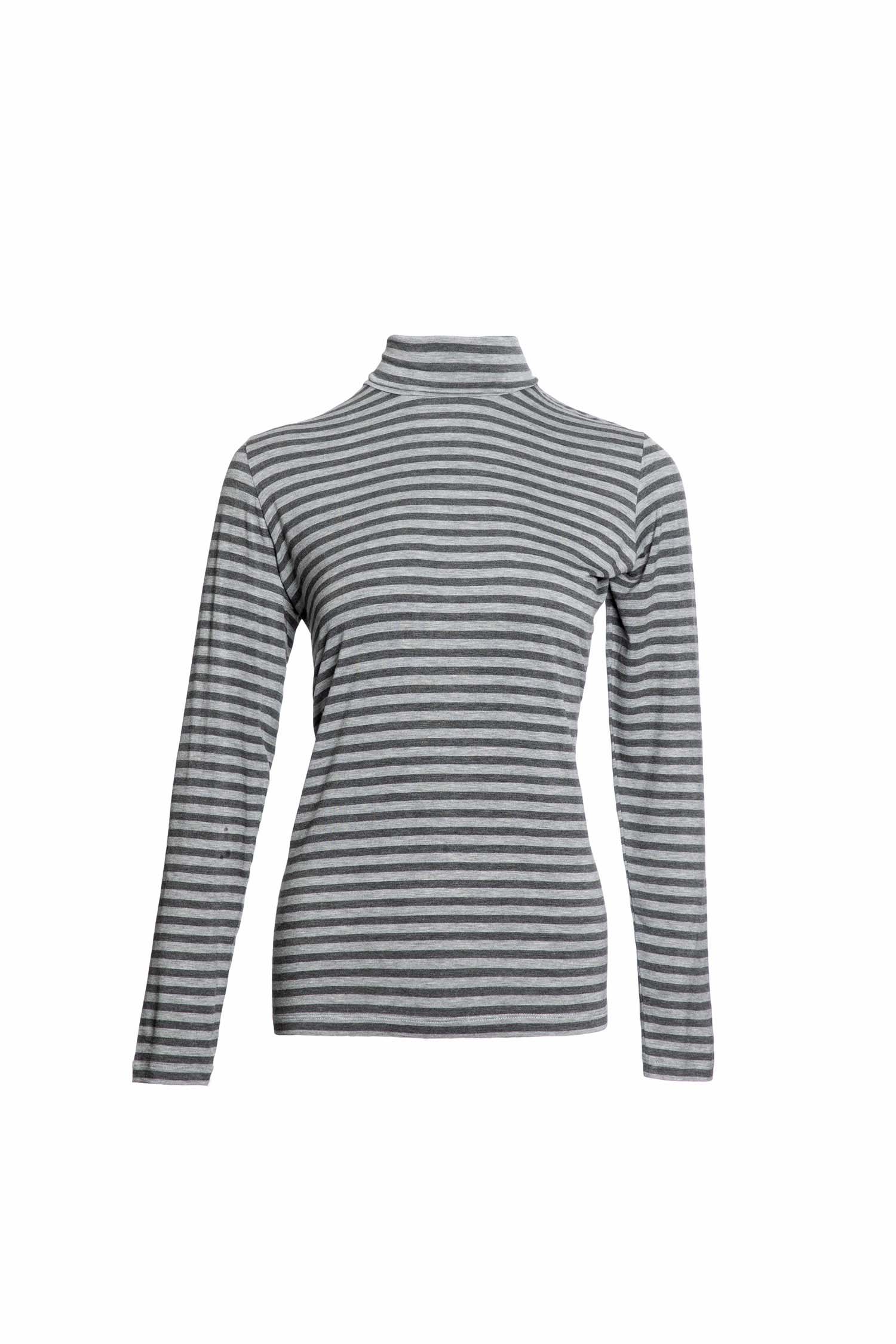 Turtleneck Striped Pullover - Image 6