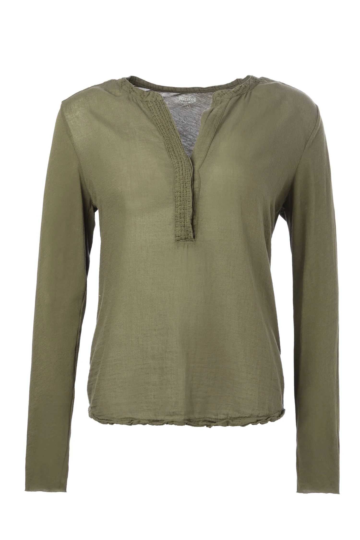 V-neck Cotton Blouse - Image 7