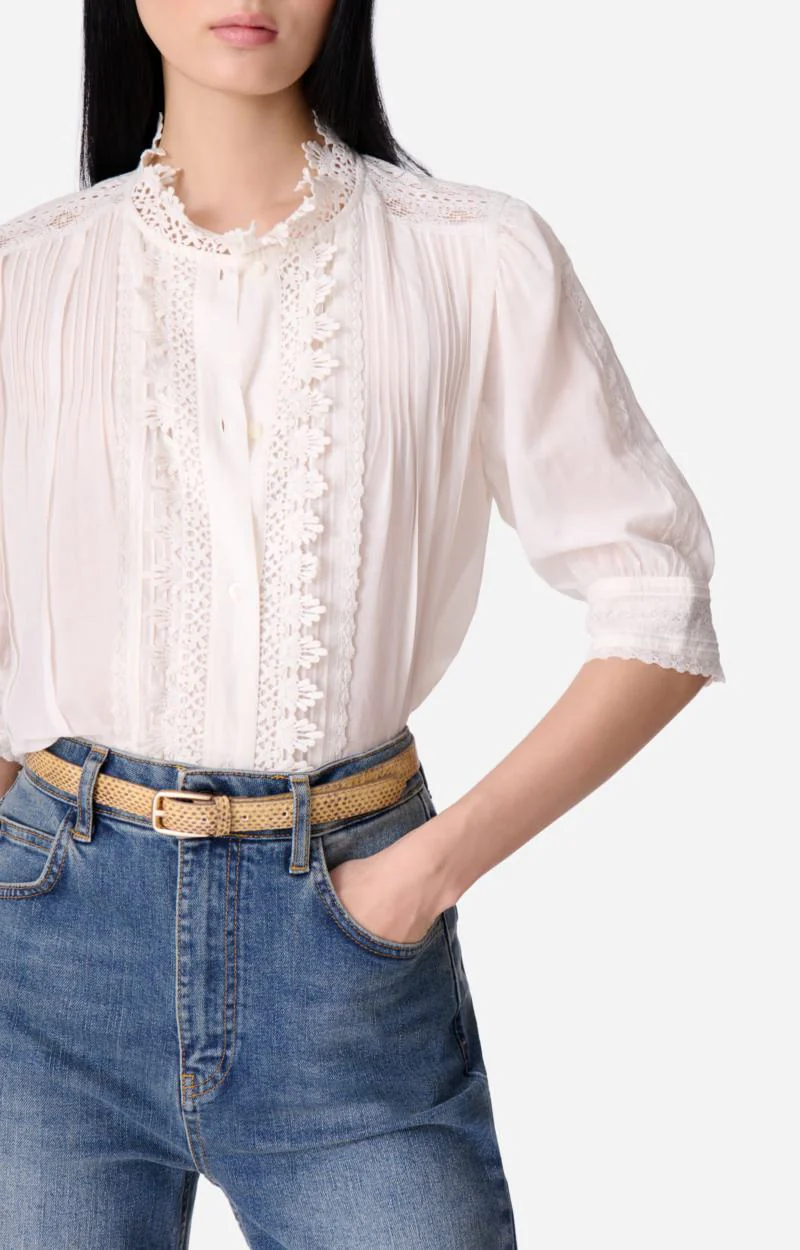 Blouse 2hva27-v09783 Blanc - Image 4